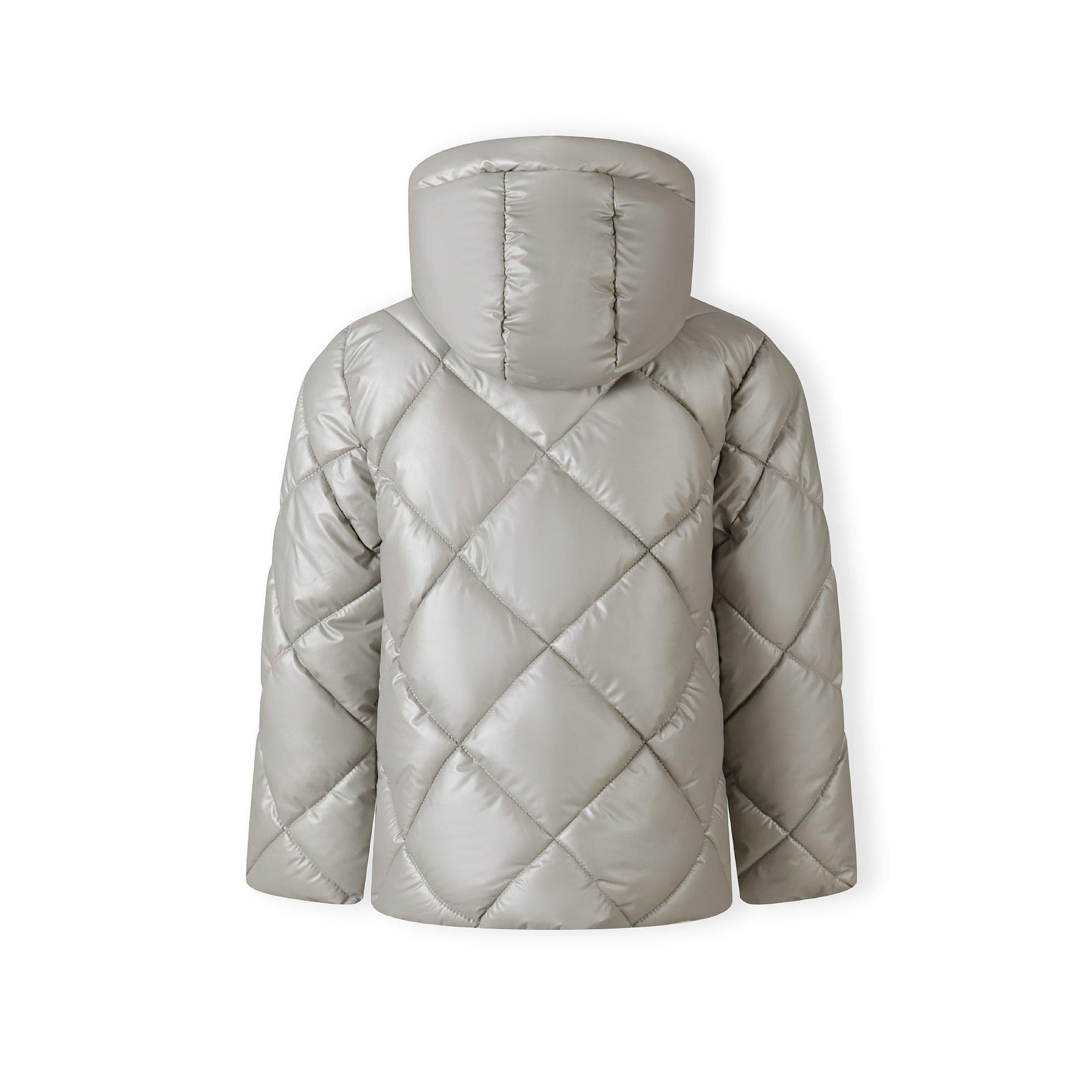 Zilver - Minoti - Girls quilted jacket with hood and zip pockets silver - 3