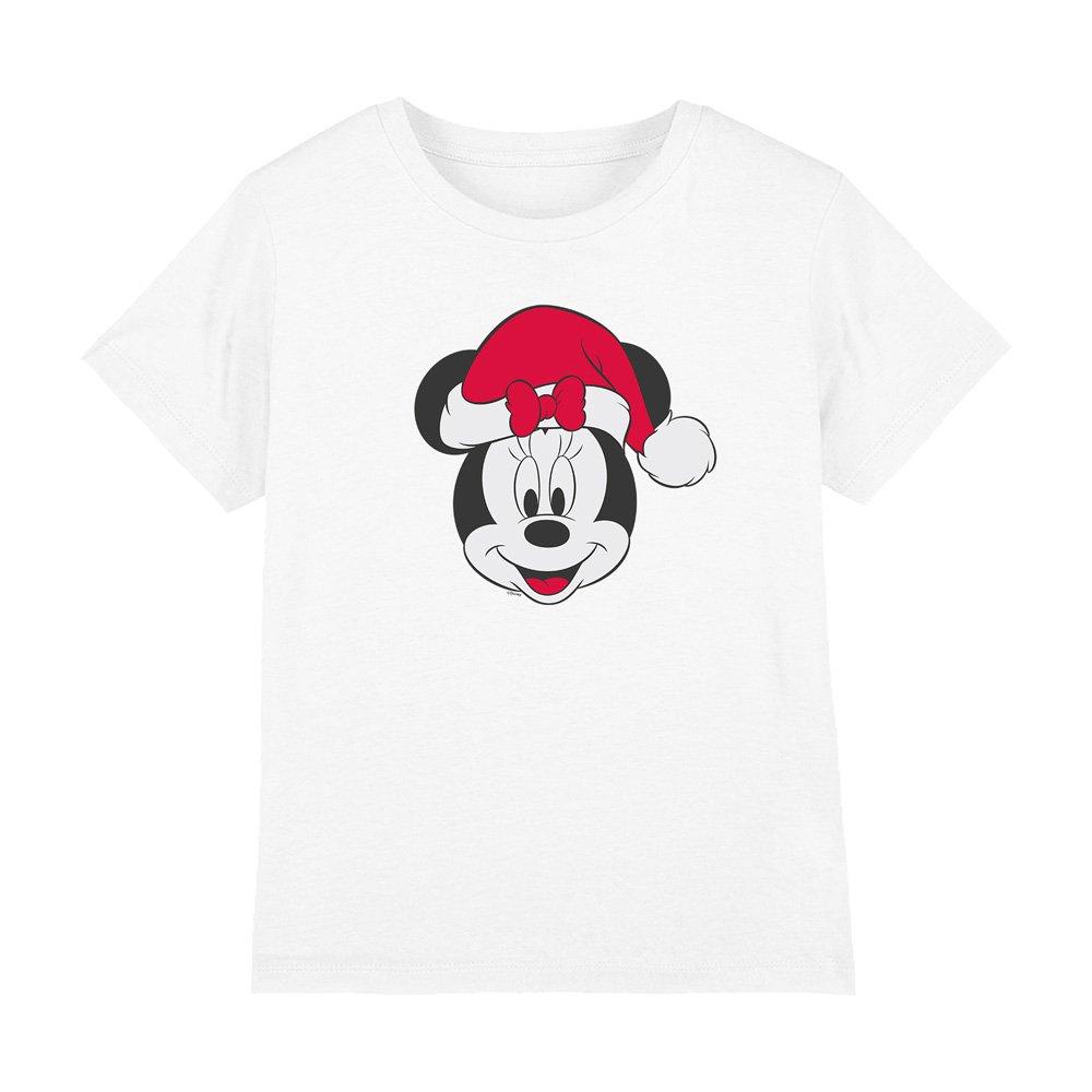White - Minnie Mouse - Minnie Mouse Christmas Hat T-Shirt White - 1