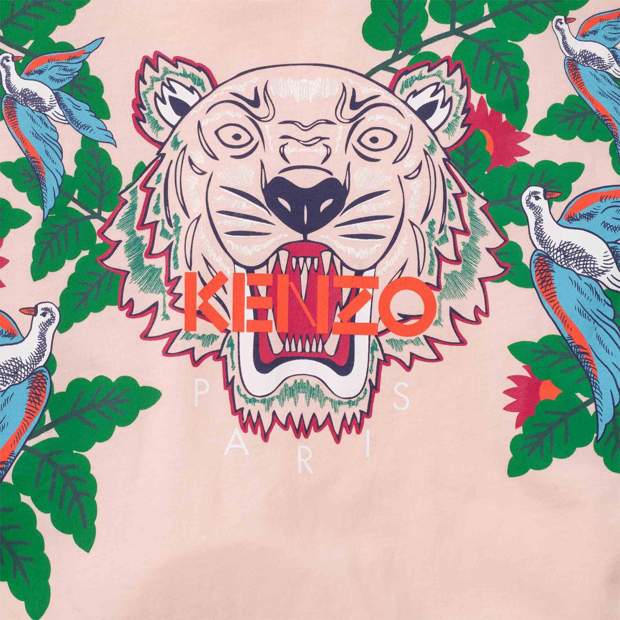 Pink - Kenzo - Logo T-Shirt Dress Juniors - 3