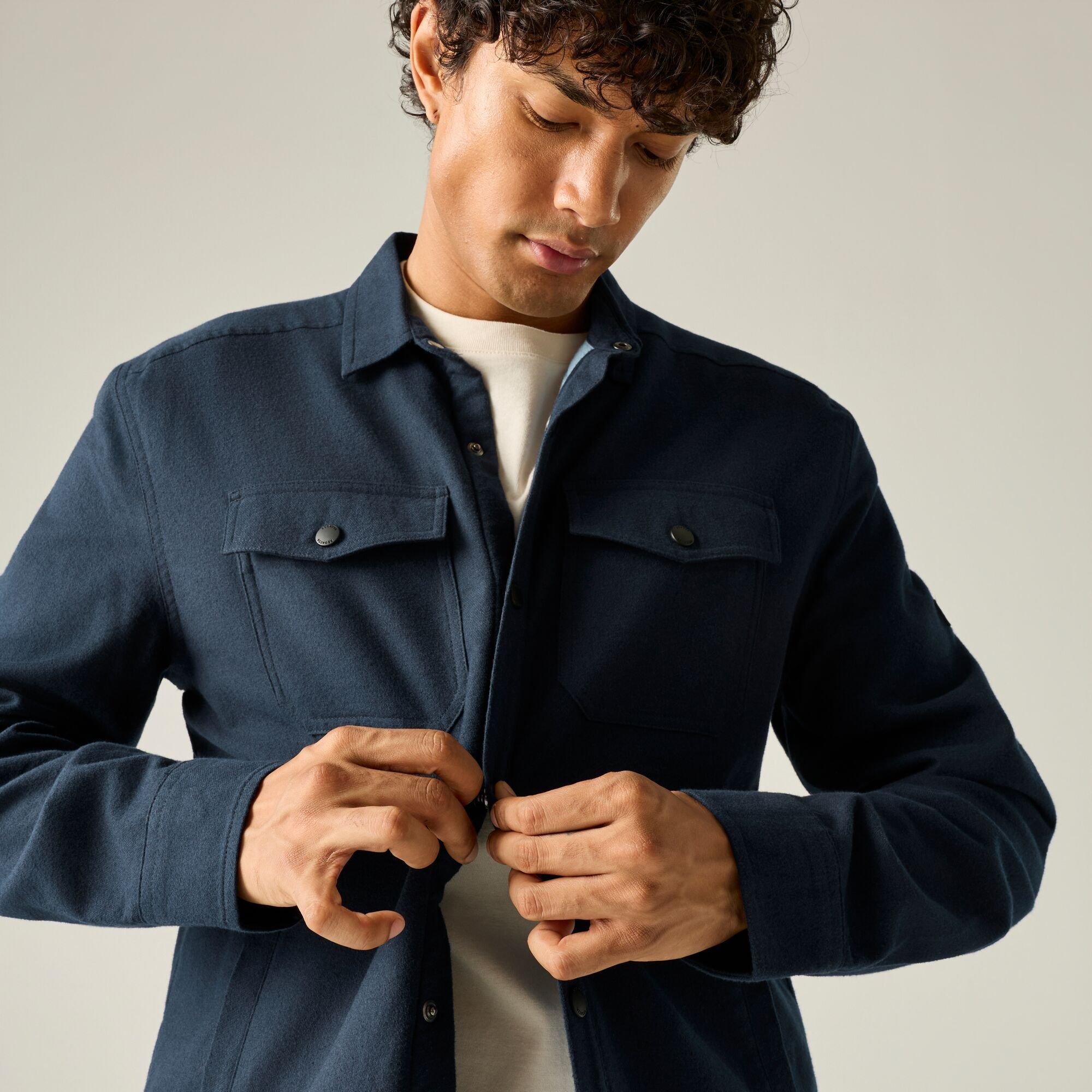 Navy(Dusky Blue - Regatta - Mens Spennith Shacket - 4