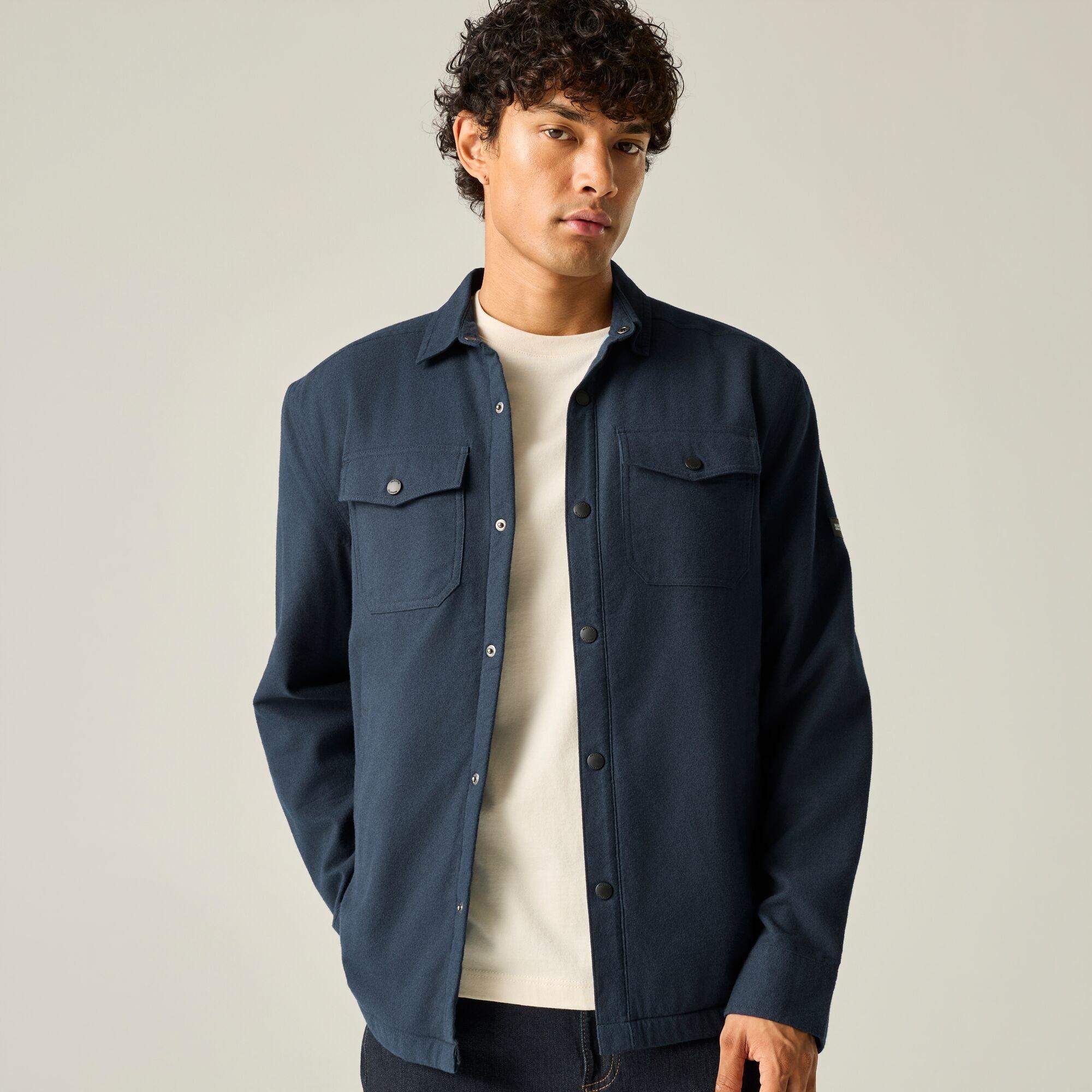Navy(Dusky Blue - Regatta - Mens Spennith Shacket - 5