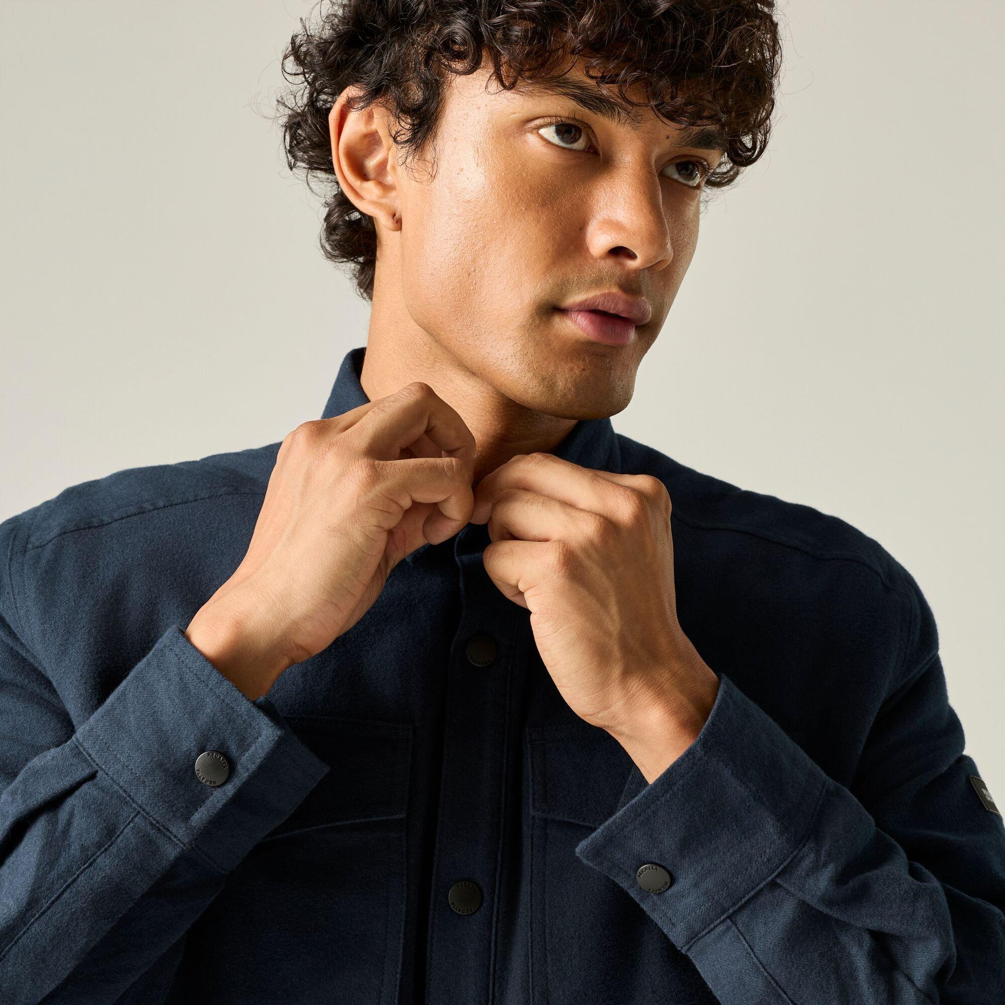 Navy(Dusky Blue - Regatta - Mens Spennith Shacket - 8