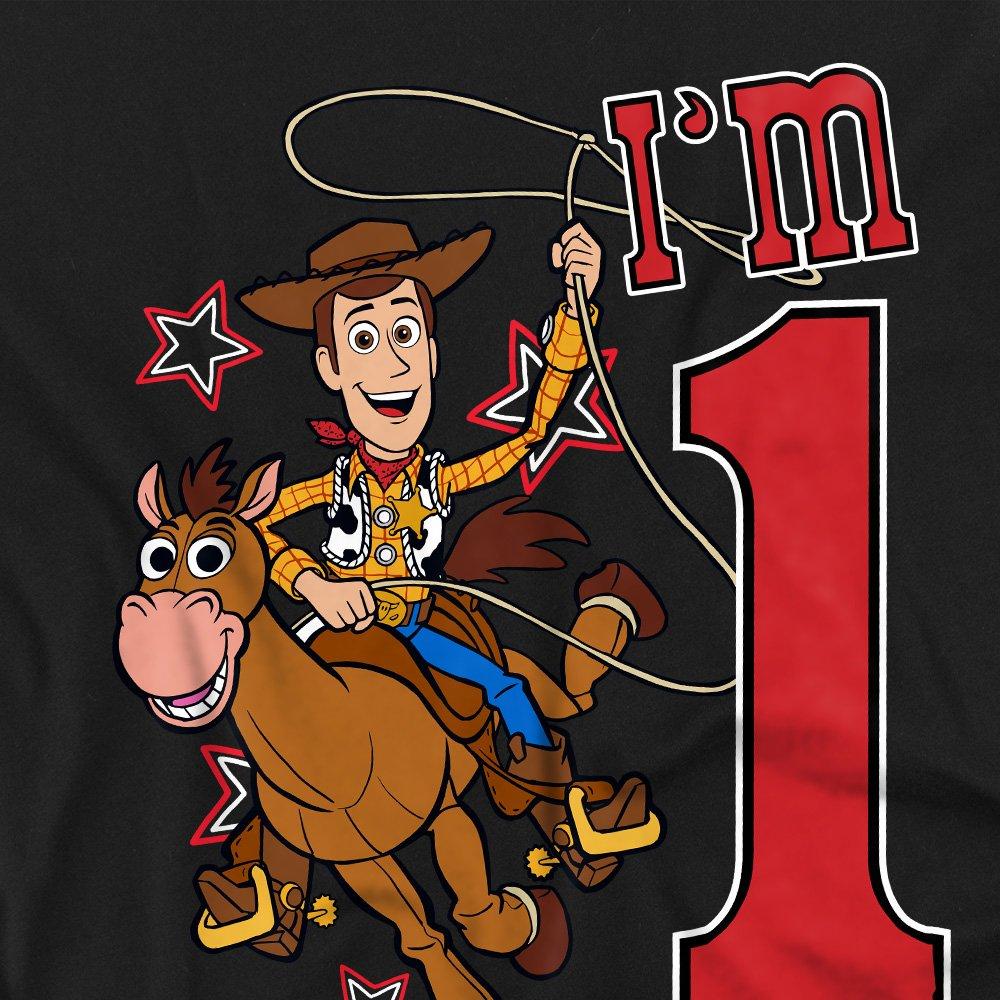 Black - Toy Story - Toy Story Birthday Woody IM 1 Kids T-Shirt Black - 2