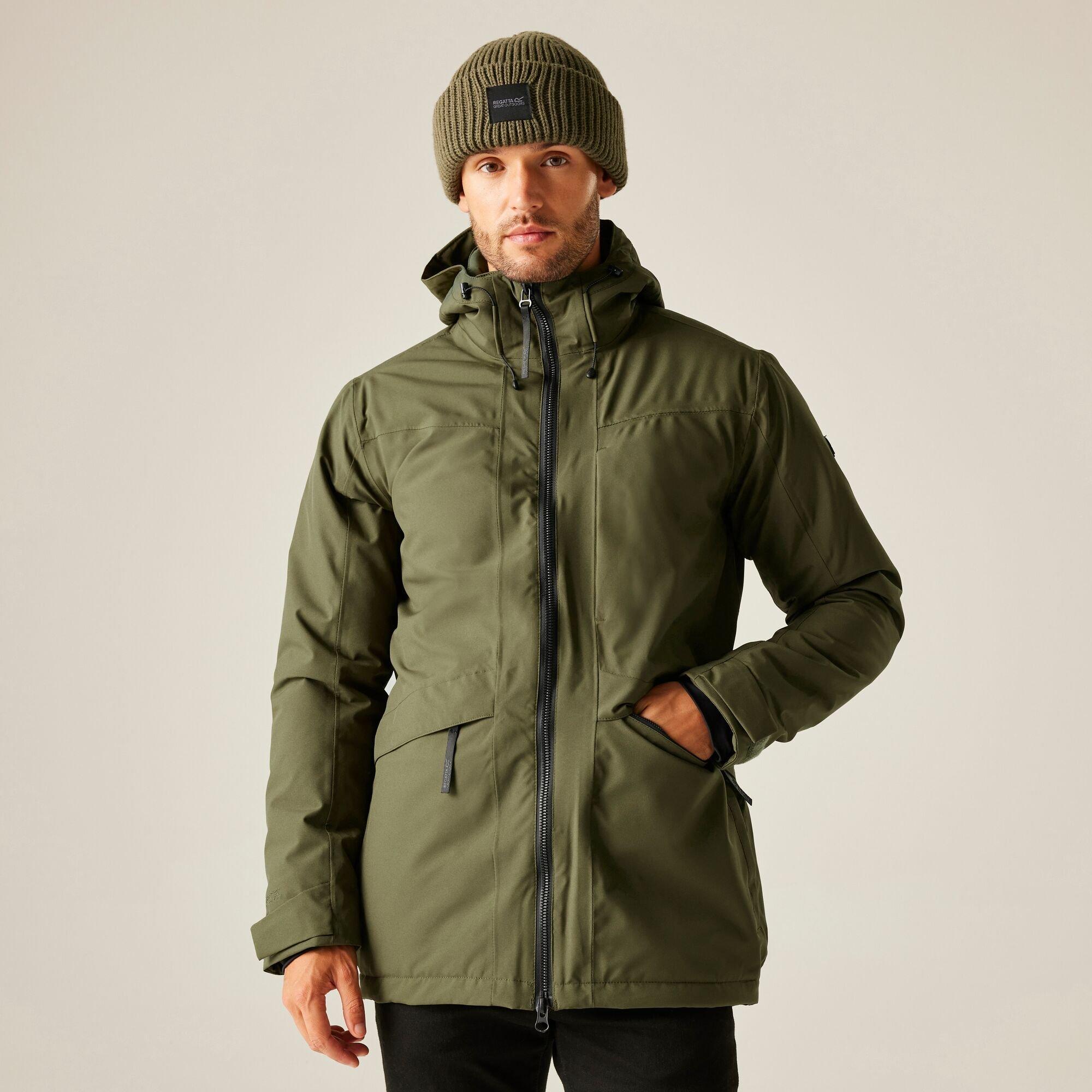 Olive Green - Regatta - Men's Balaton Isotex 120g Insulated Waterproof Jacket - 1