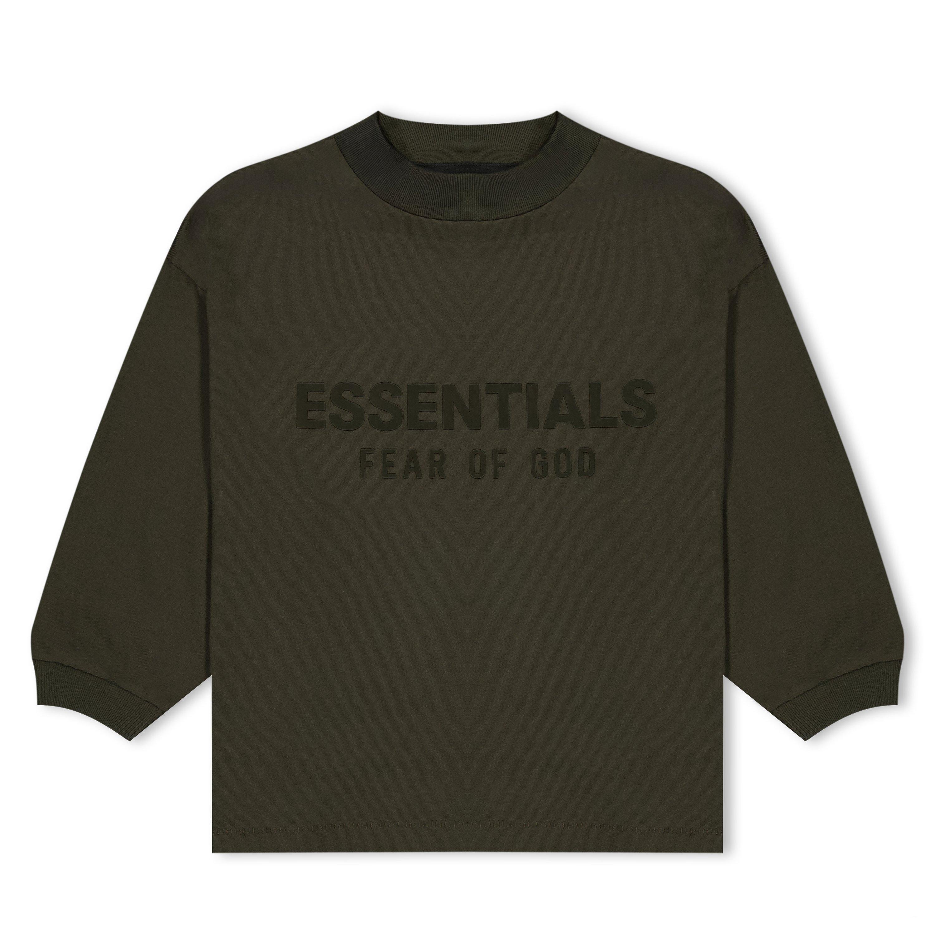 Ink - Fear Of God Essentials - Unisex Kids' Long Sleeve Plain Shirt - 1