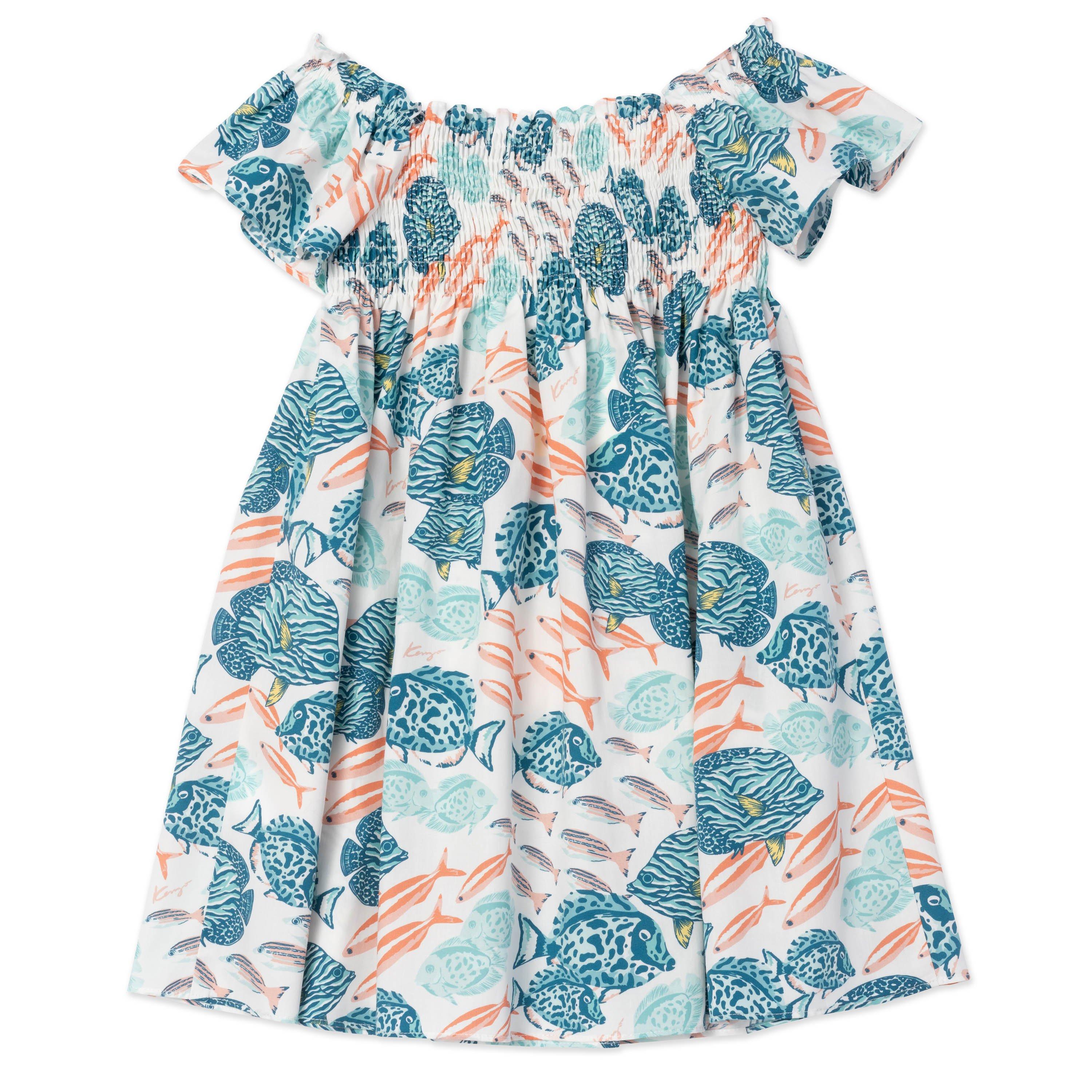 White - Kenzo - Kids' Smock Dress - 2