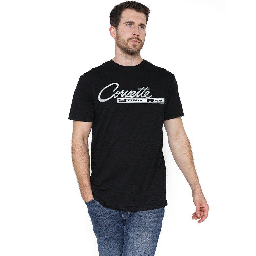 Black - Other - Chevrolet Chrome Stingray Logo T Shirt Black - 1