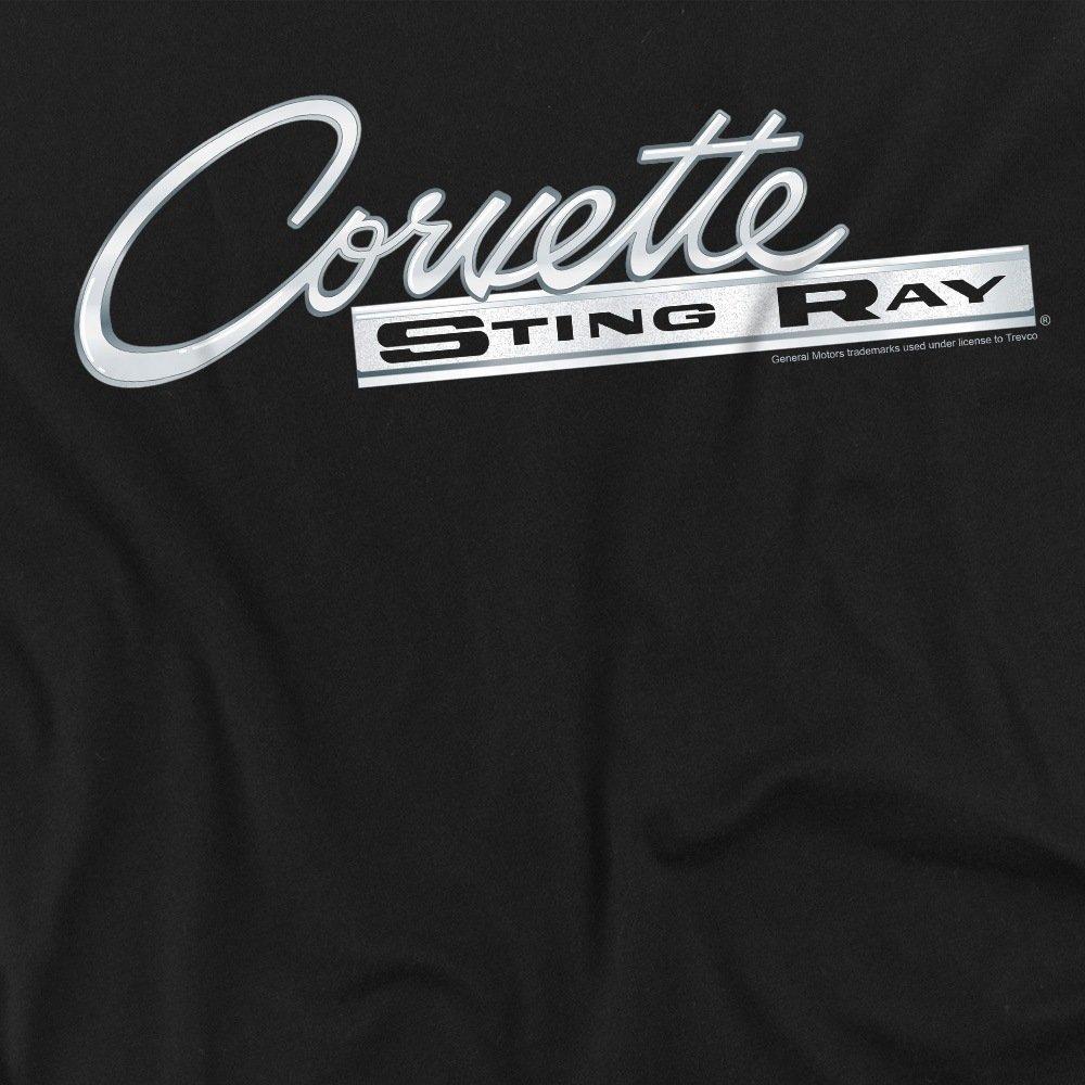 Black - Other - Chevrolet Chrome Stingray Logo T Shirt Black - 2