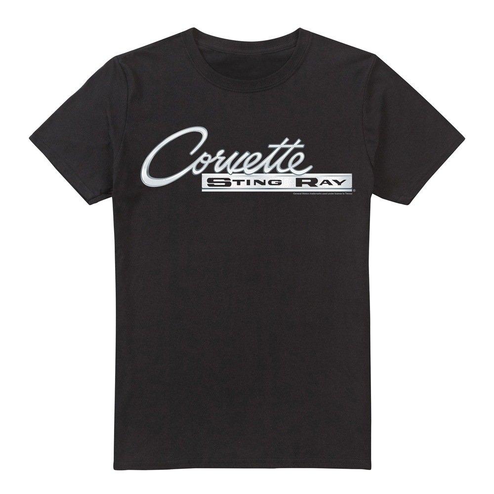 Black - Other - Chevrolet Chrome Stingray Logo T Shirt Black - 4