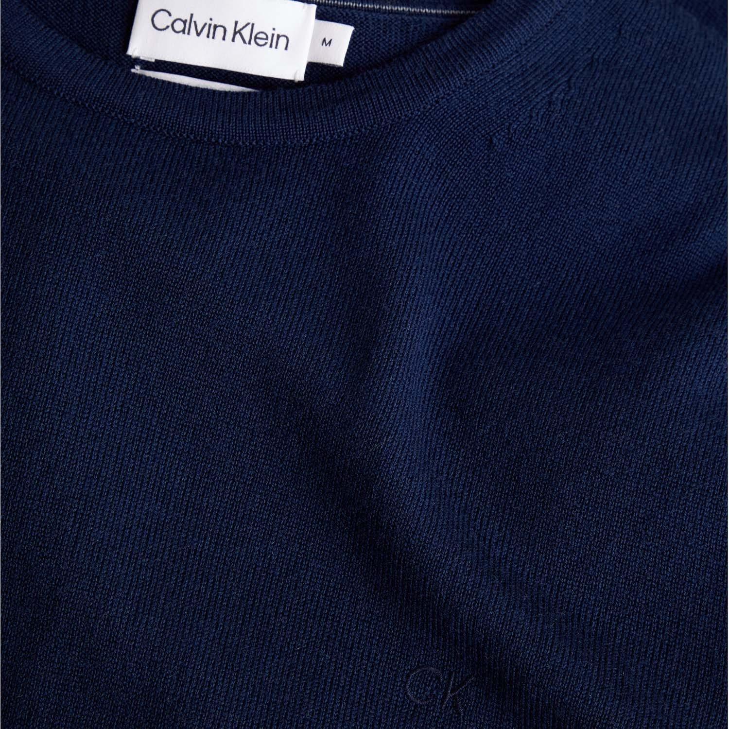 Navy - Calvin Klein - Merino Wool Jumper - 3