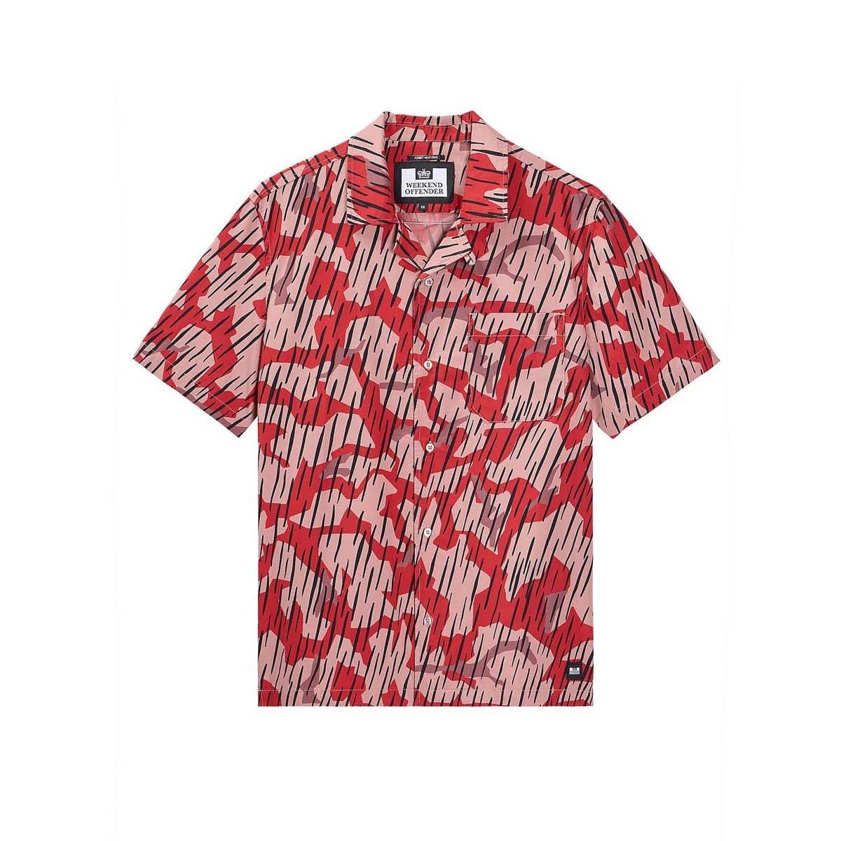 Orange - Weekend Offender - Monuriki Rain Camo Resort Shirt - 3