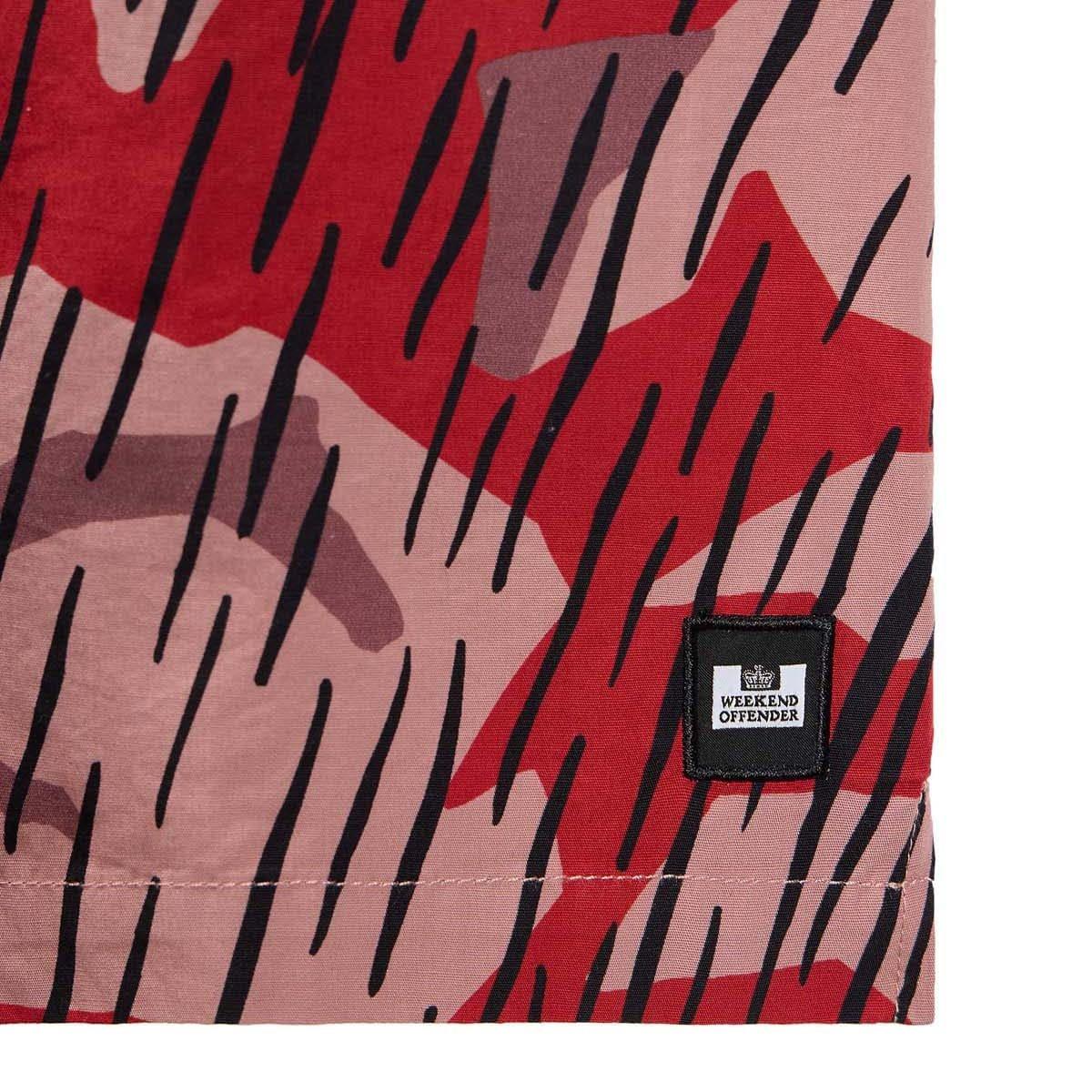 Orange - Weekend Offender - Monuriki Rain Camo Resort Shirt - 5