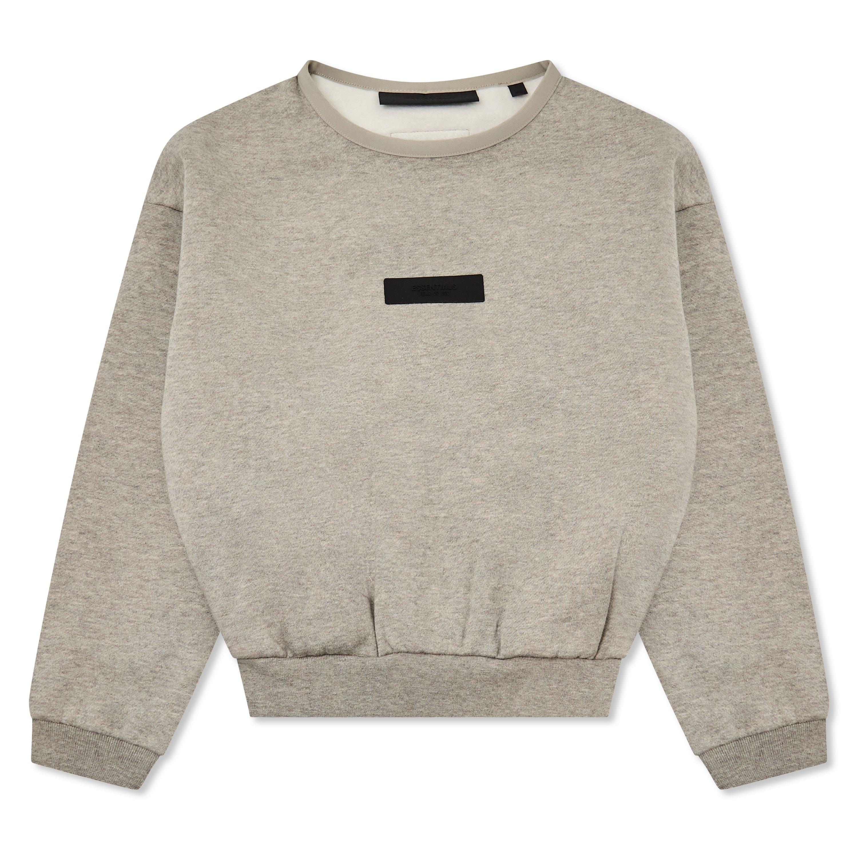 Fear Of God Essentials  Kids ' Crewneck Sweater Crew Neck Jumper - Dark Hthr Oat - 6-7 Yrs