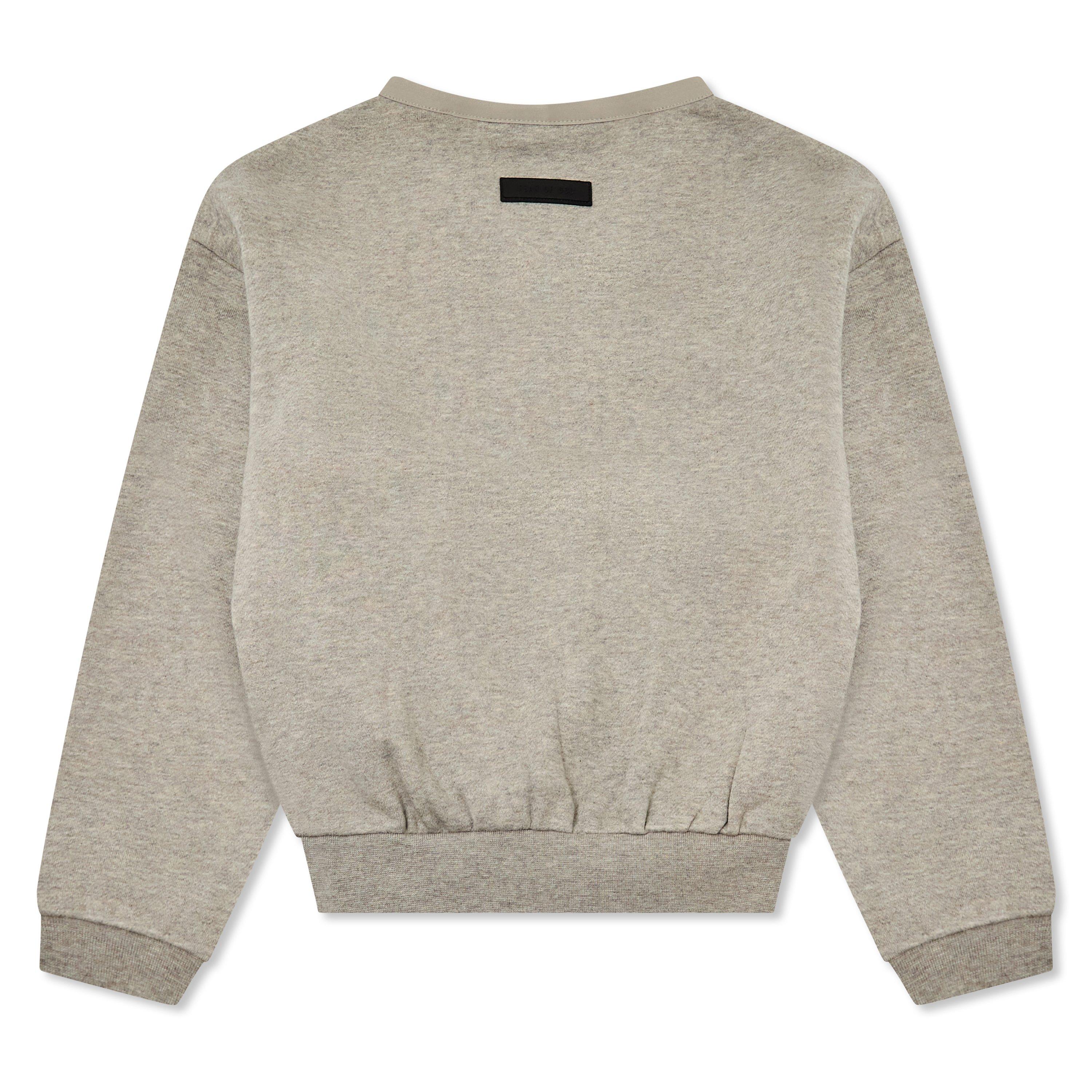 Dark Hthr Oat - Fear Of God Essentials - Unisex Kids' Crewneck Sweater Crew Neck Jumper - 2