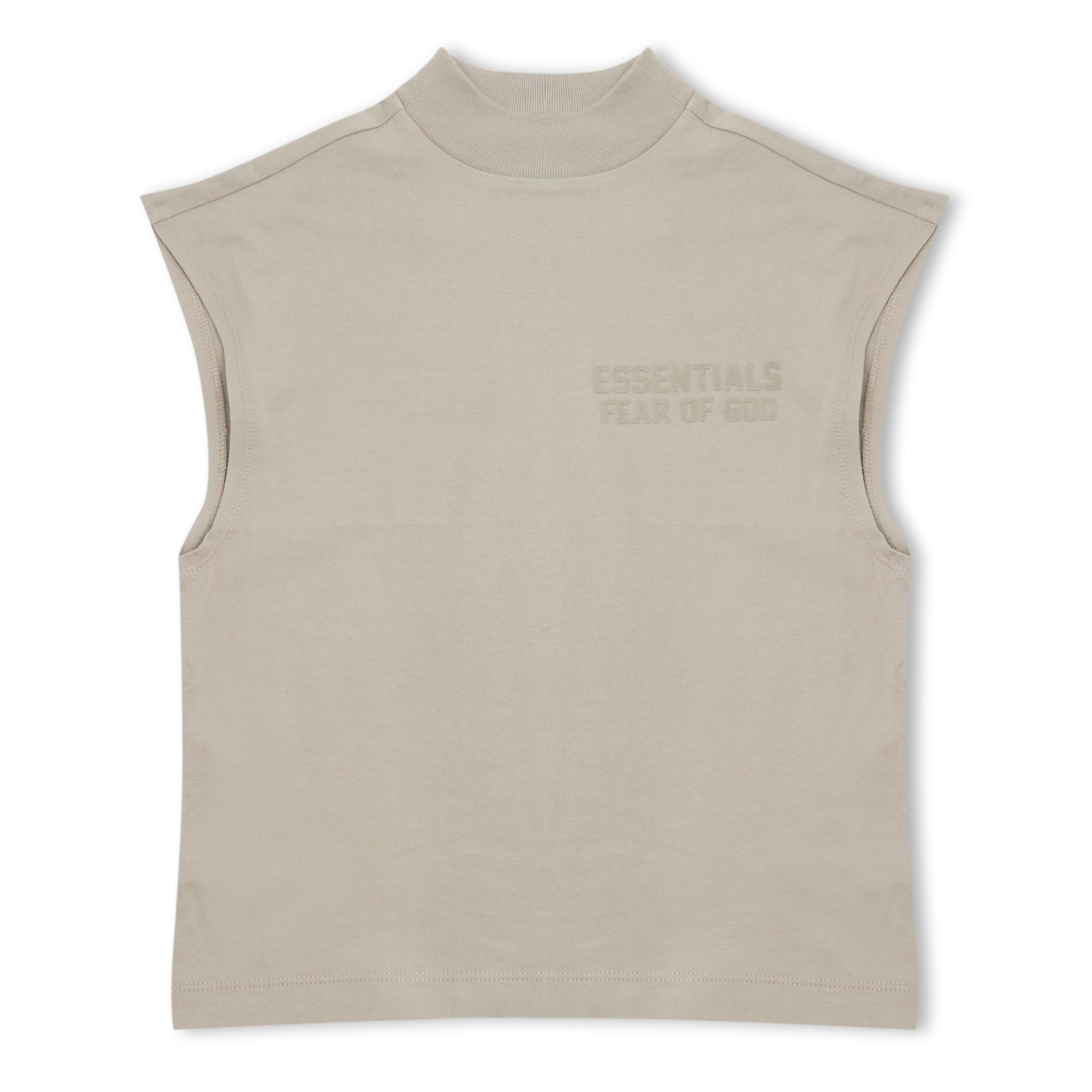 Fear Of God Essentials  Kids ' Muscle Tee Oversized T-Shirt - Smoke - 8 Yrs
