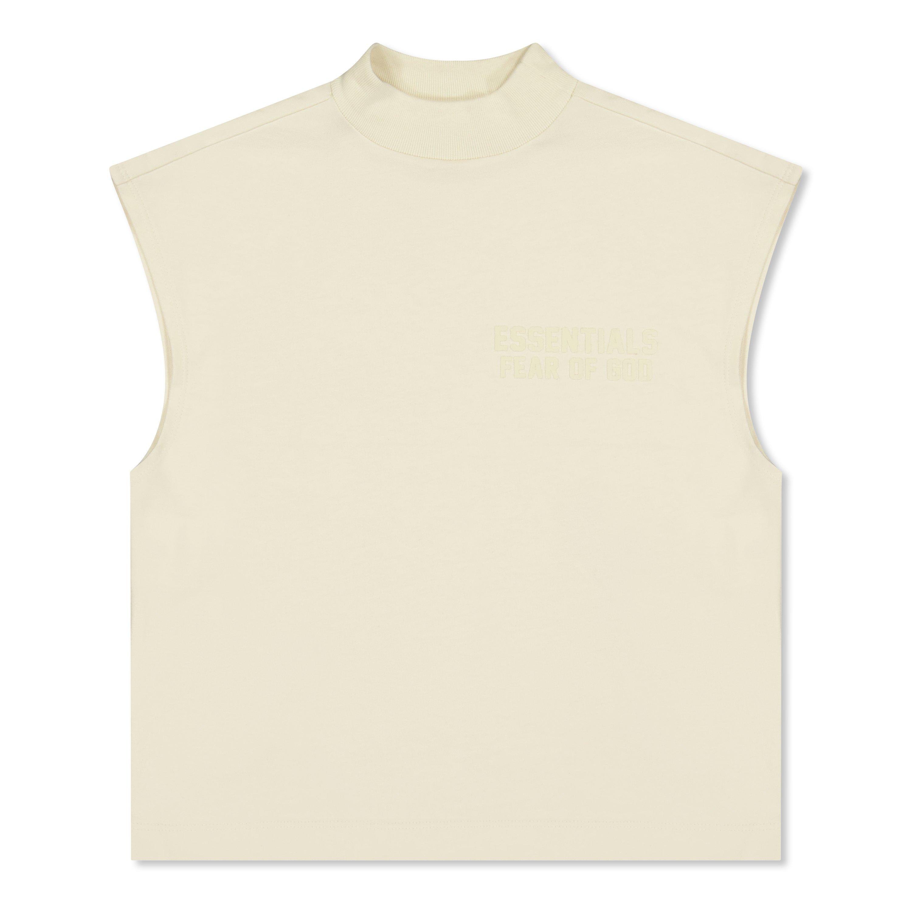 Egg Shell - Fear Of God Essentials - Unisex Kids' Muscle Tee Oversized T-Shirt - 1