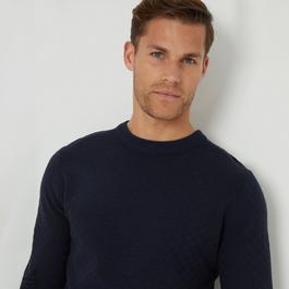 Threadbare Textured Knit Crew Neck Jumper