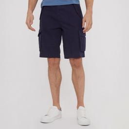 Threadbare Cotton Twill Utility Cargo Shorts