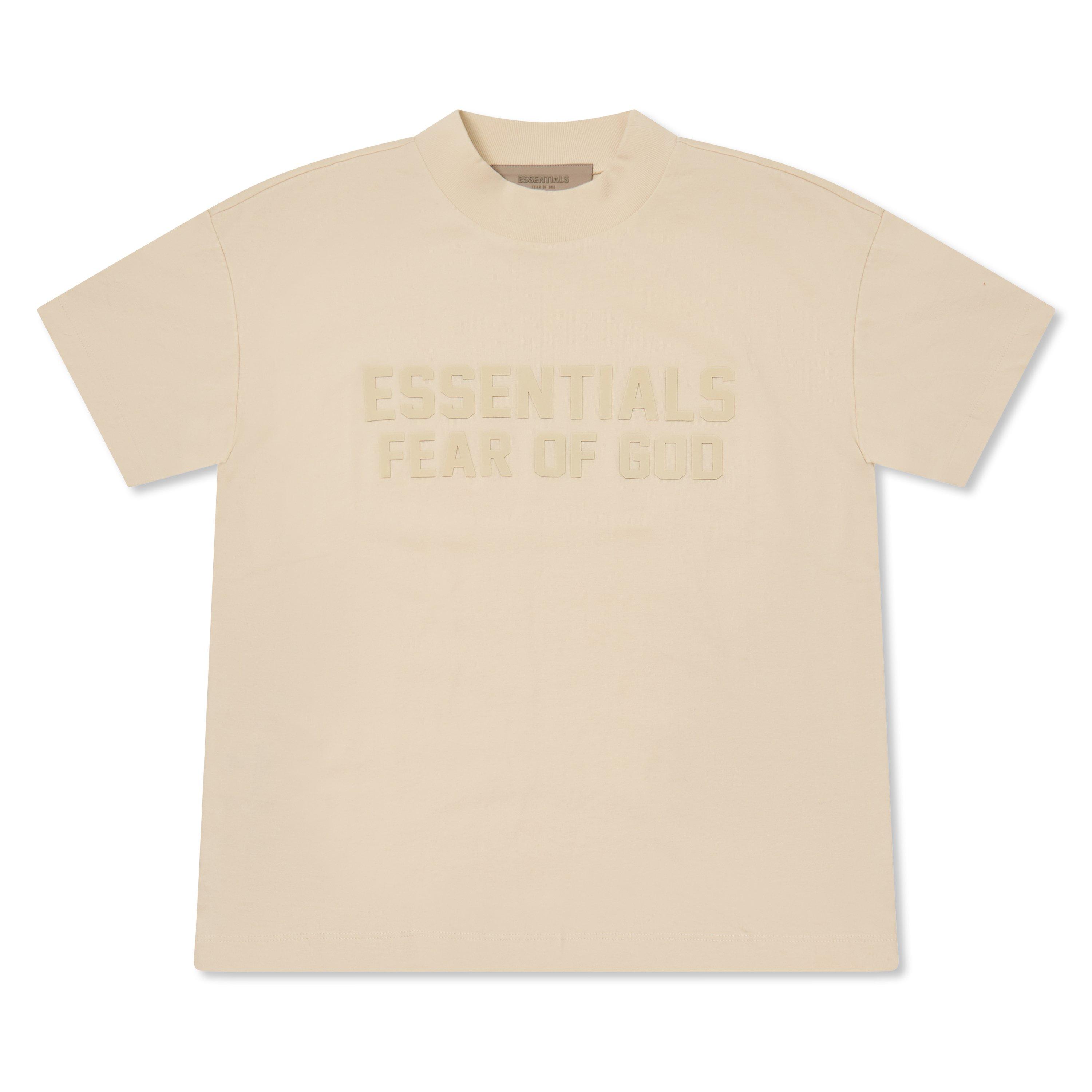 Egg Shell - Fear Of God Essentials - Unisex Kids' Short Sleeve Oversized T-Shirt - 1