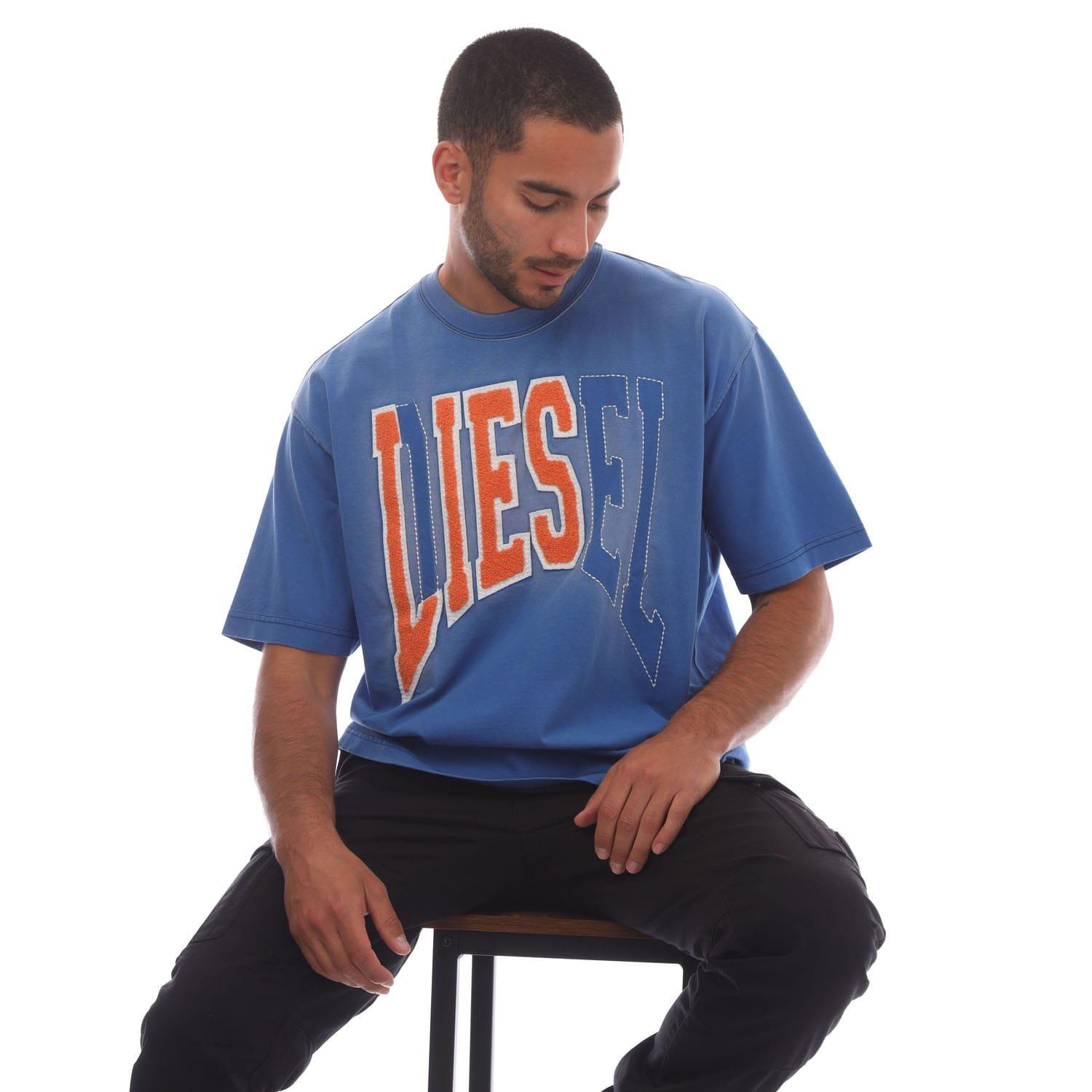 Blue - Diesel - T-Wash-N T-Shirt - 4