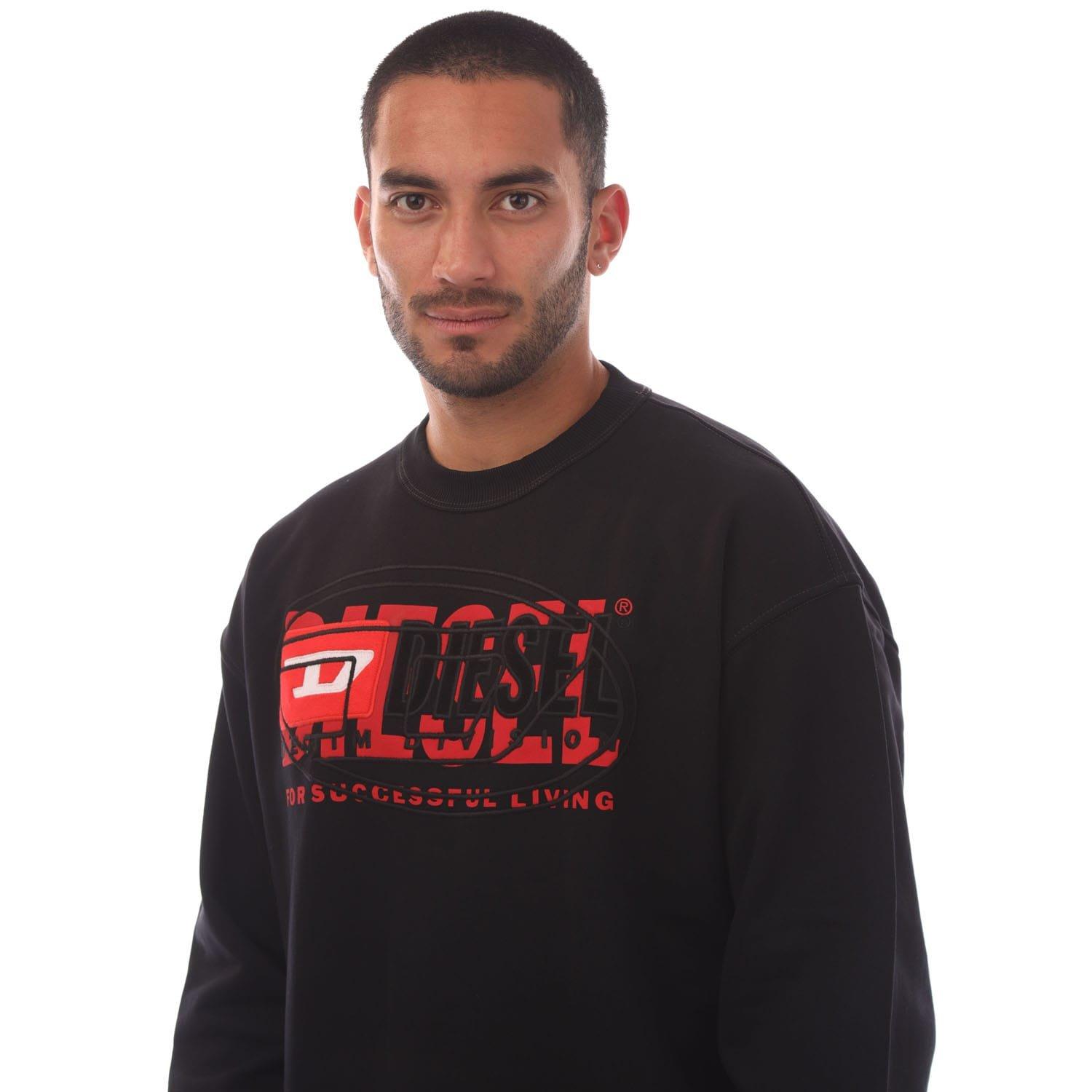 Black - Diesel - S-Baxt-N1 Sweatshirt - 2