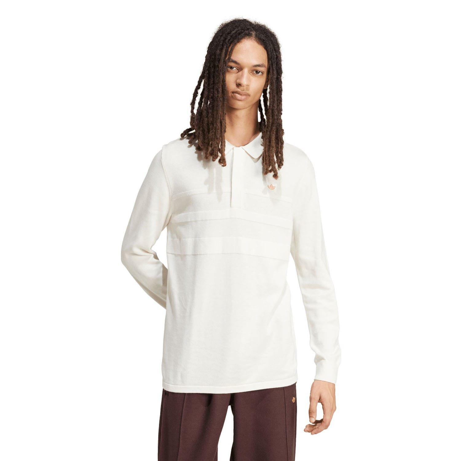 Off White - adidas Originals - Premium Long Sleeve Polo Shirt - 1