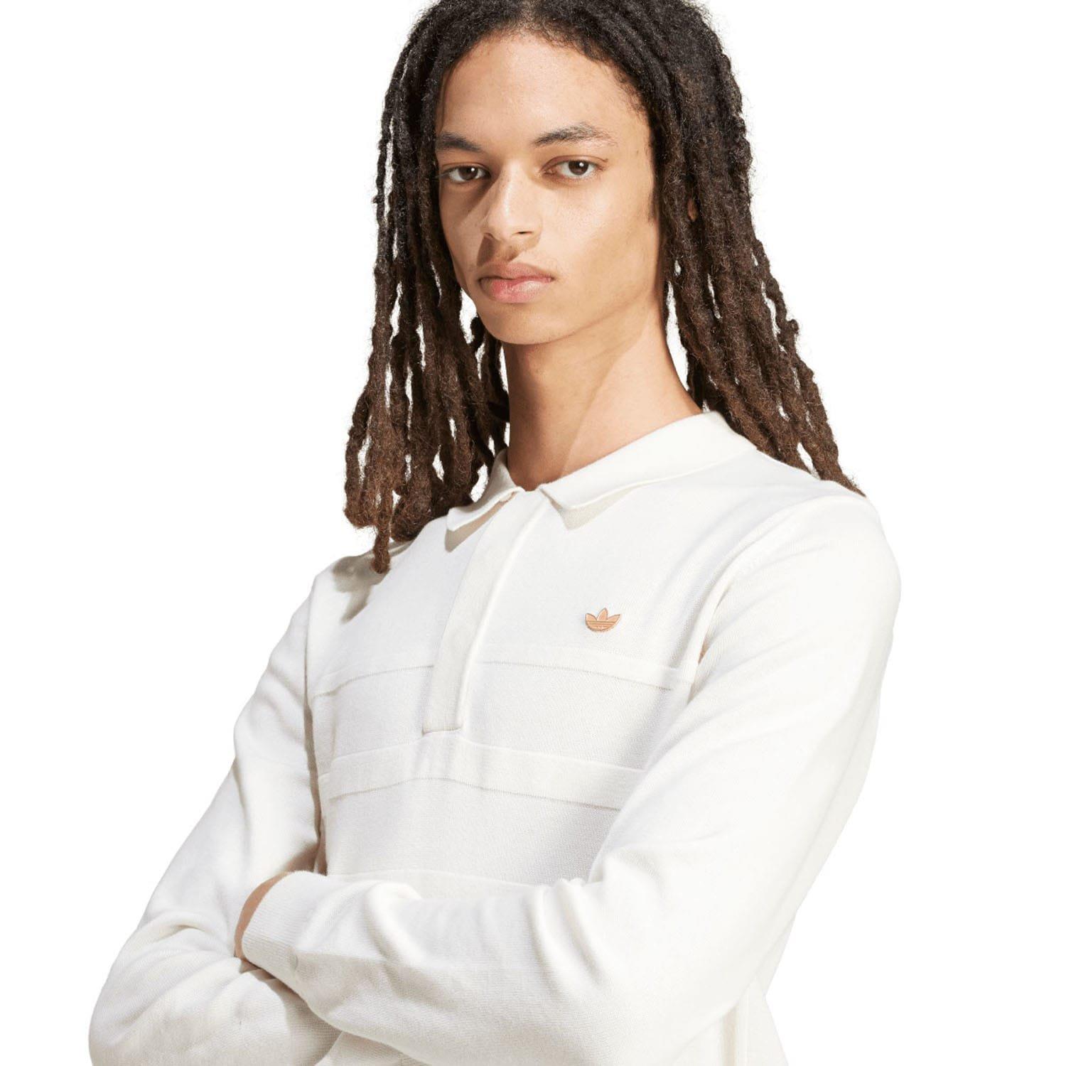 Off White - adidas Originals - Premium Long Sleeve Polo Shirt - 5
