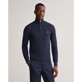 Gant Cotton Piqué Half Zip Sweater