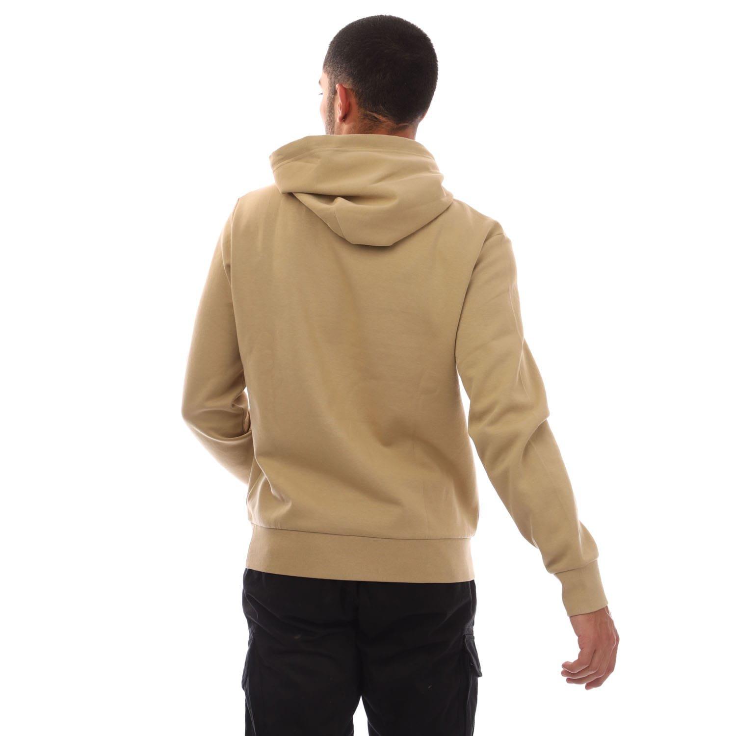 Khaki - Ralph Lauren - Script Chest Logo Hoodie - 3