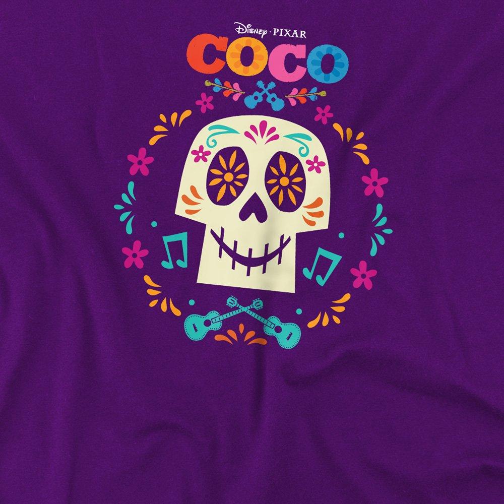 Purple - Disney - Coco Flower Skull Kids T-Shirt - 2