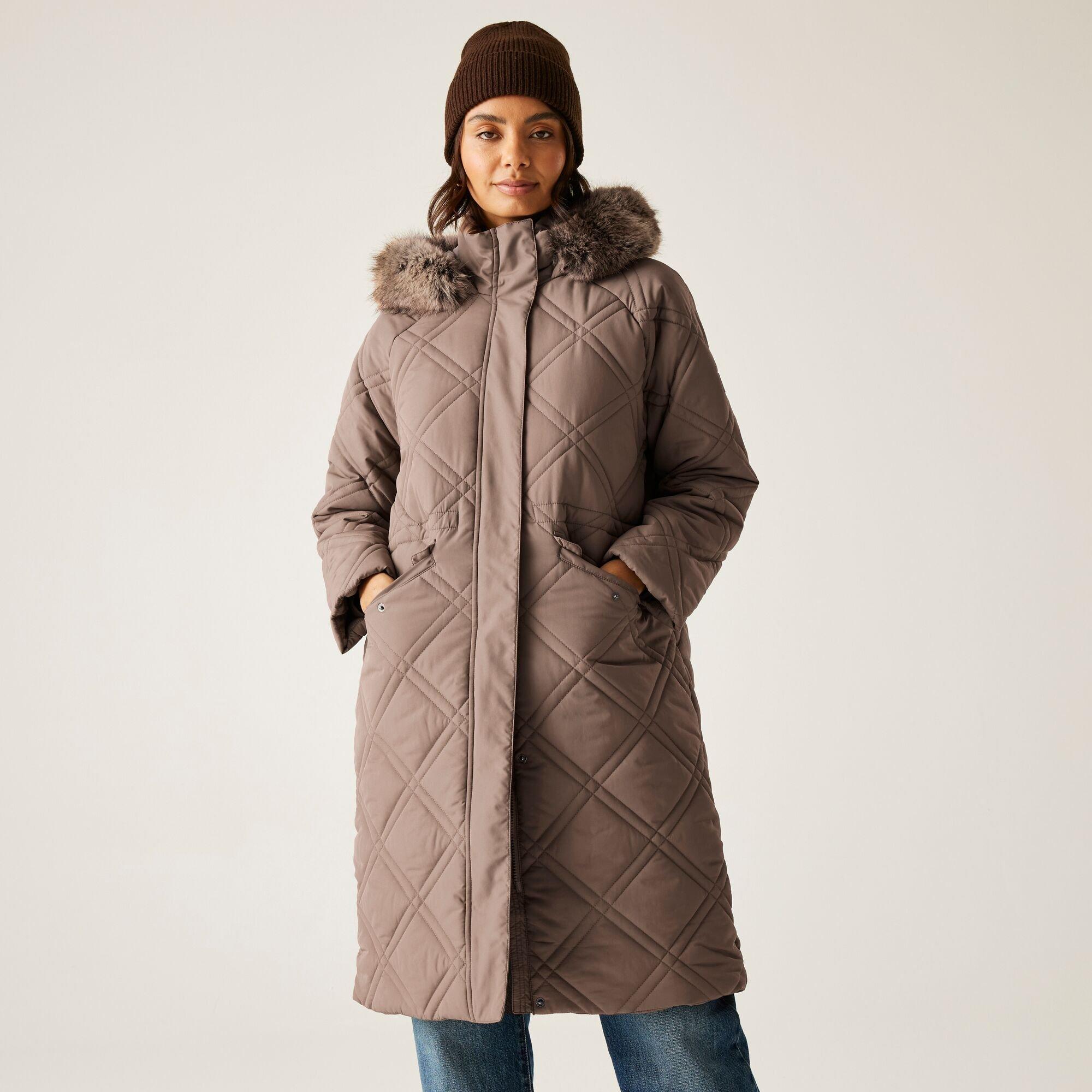 Regatta Women's Freyla Water Resistant Insulated Quilted Jacket - Brown - 14