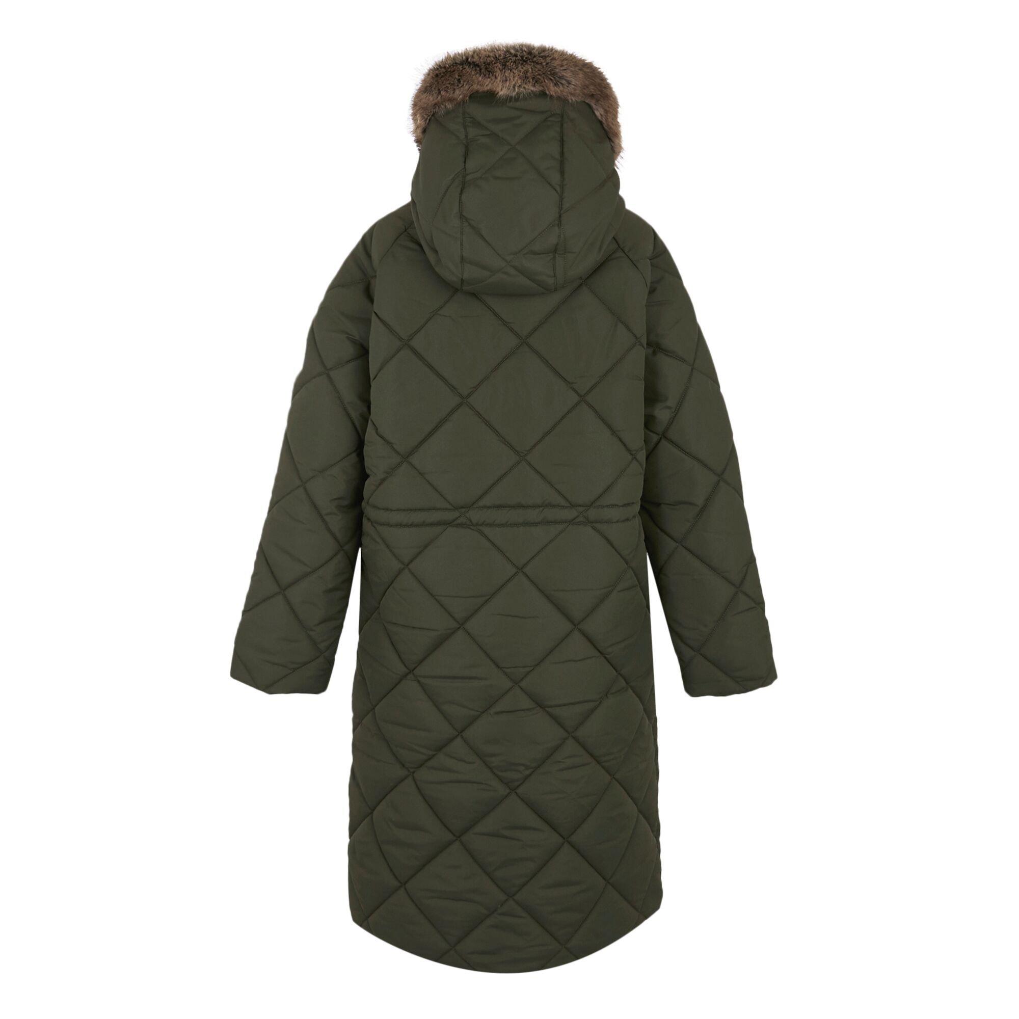 Dark Khaki - Regatta - Women's Freyla Water Resistant Insulated Quilted Jacket - 8