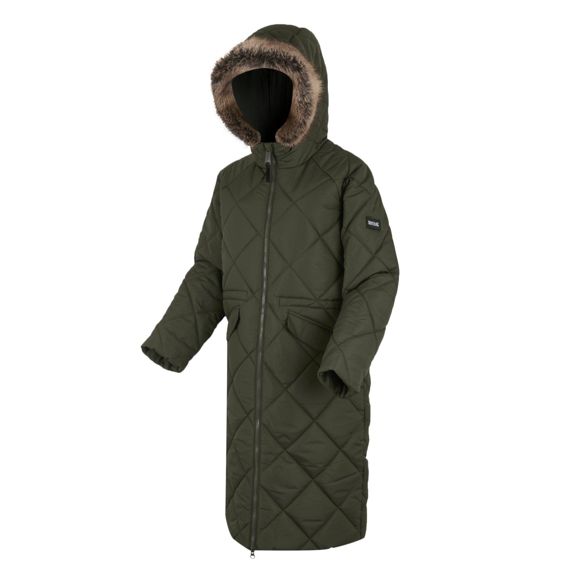Dark Khaki - Regatta - Women's Freyla Water Resistant Insulated Quilted Jacket - 9