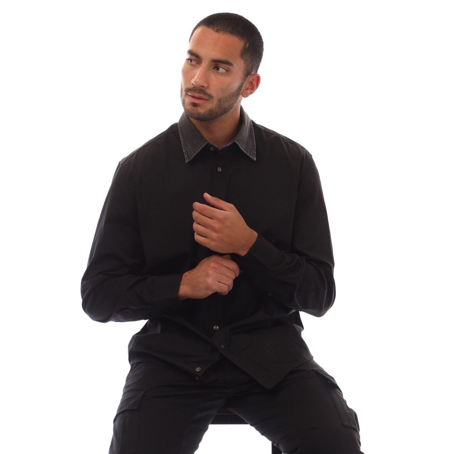 Black - Diesel - S-Holls Long Sleeve Shirt - 4