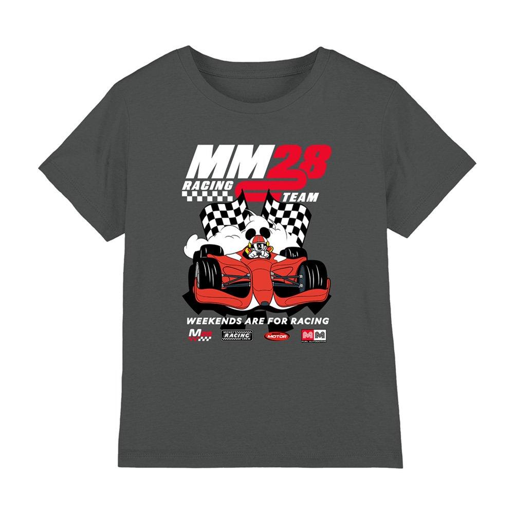 Grey - Disney - Mickey Mouse Weekends Are For Racing Kids T-Shirt - 1