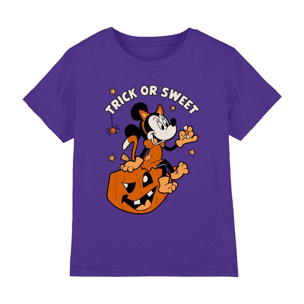 Purple - Disney - Disney Minnie Mouse Trick Or Sweet Kids T-Shirt P - 1
