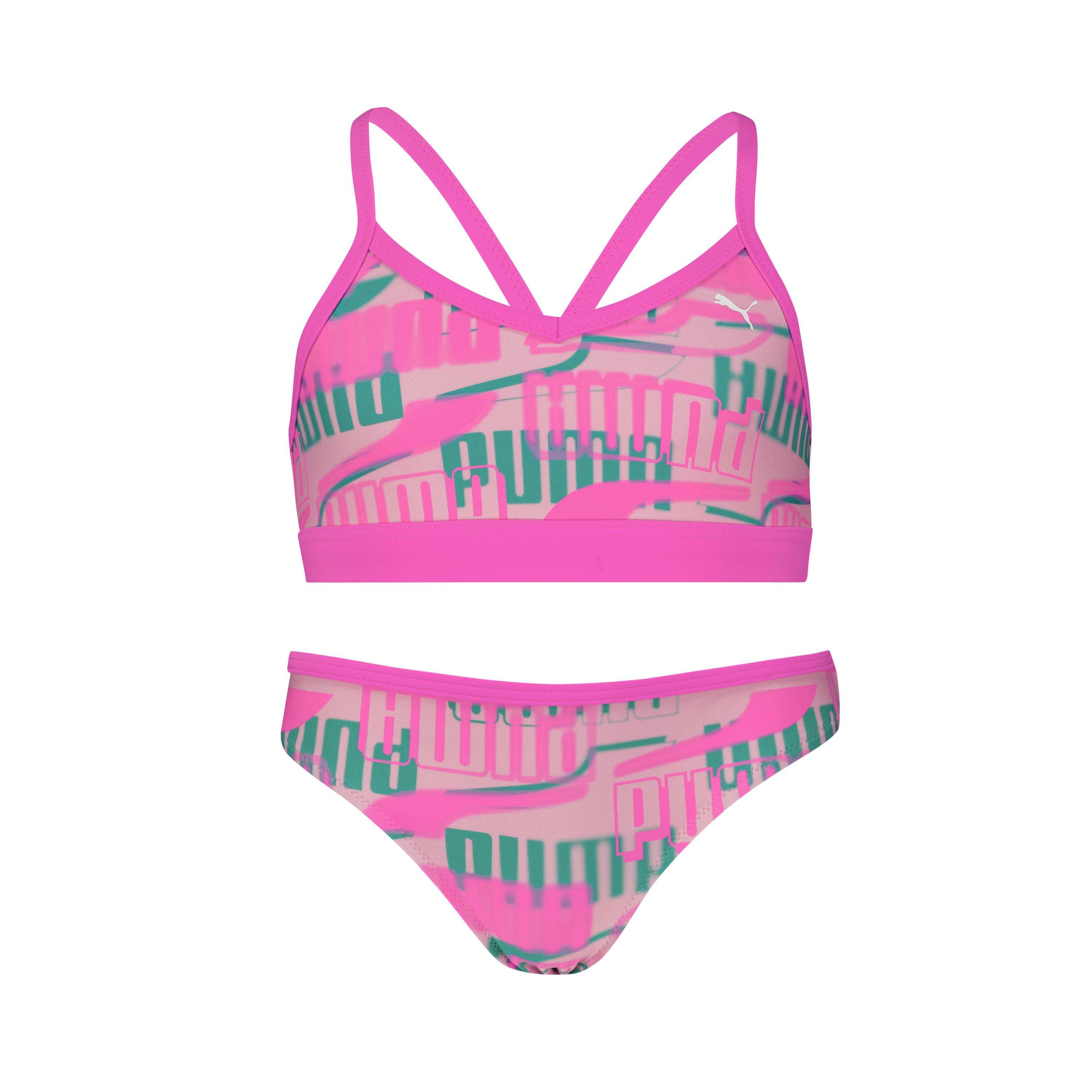Pink Combo - Puma - Kids' Printed Bikini Sets - 1