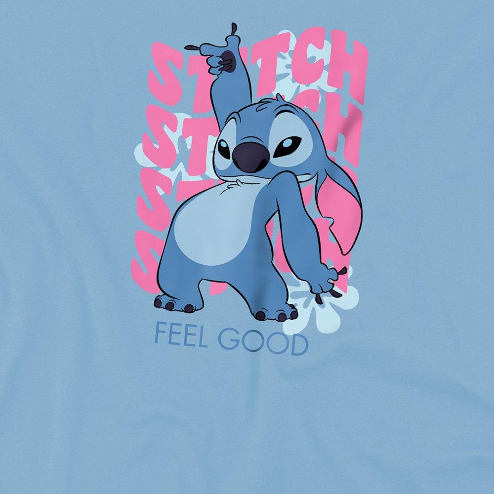 Light Blue - Disney - Lilo & Stitch Wavy Stitch T-Shirt Light Blue - 2