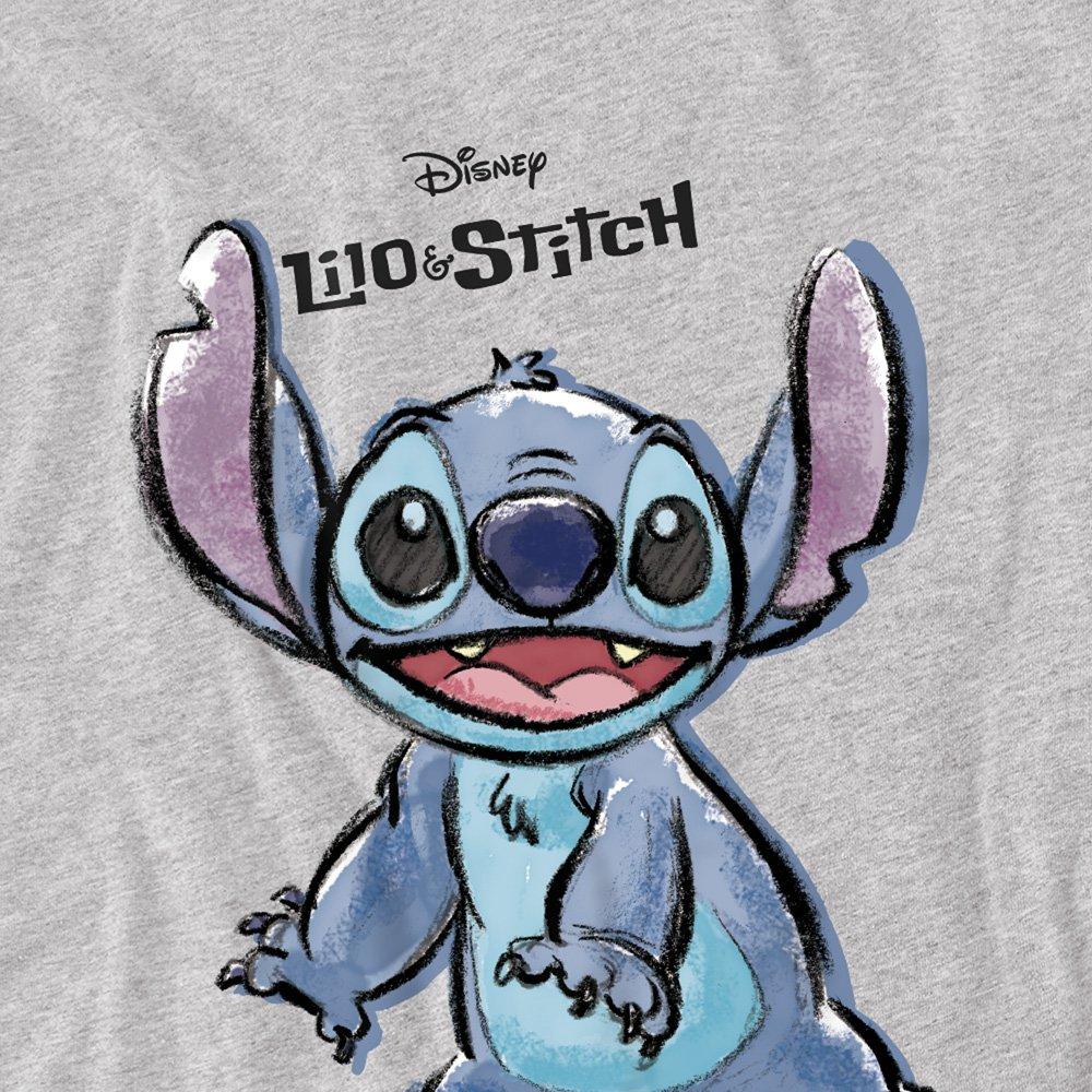Grey - Disney - Lilo & Stitch Sketch T-Shirt Grey - 2