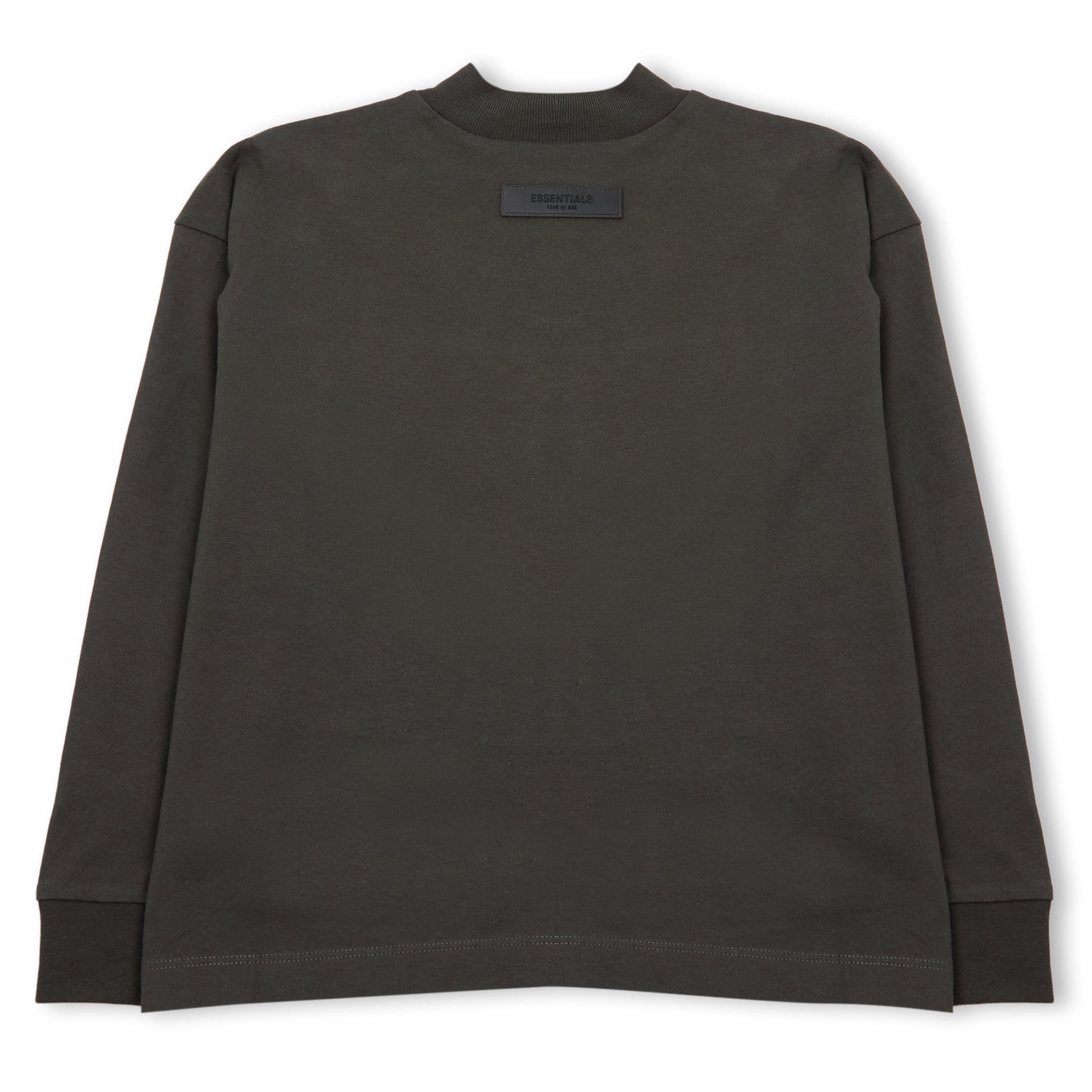Off Black - Fear Of God Essentials - Unisex Kids' Long Sleeve Oversized Fit T-Shirt - 2