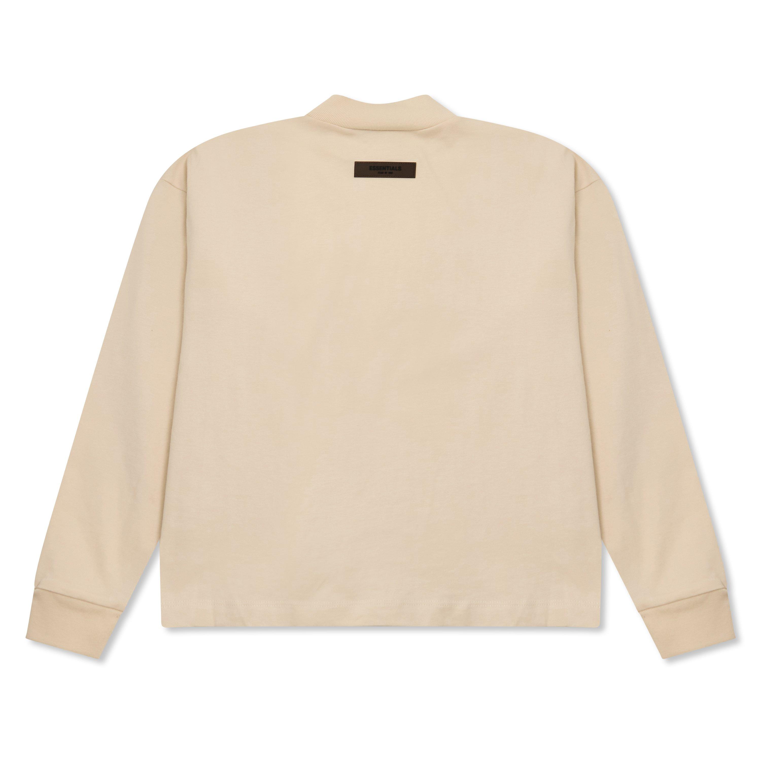 Egg Shell - Fear Of God Essentials - Unisex Kids' Long Sleeve Oversized Fit T-Shirt - 2