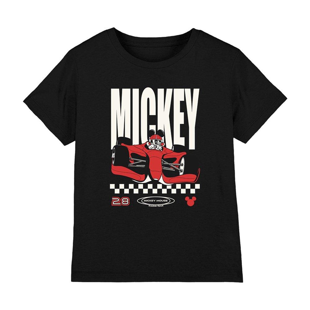 Black - Disney - Mickey Mouse Race Poster Kids T-Shirt Black - 1