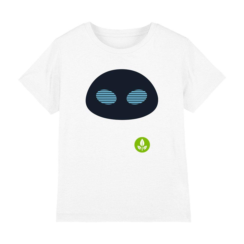 White - Disney - Disney Walle Eve Face Kids T-Shirt White - 1