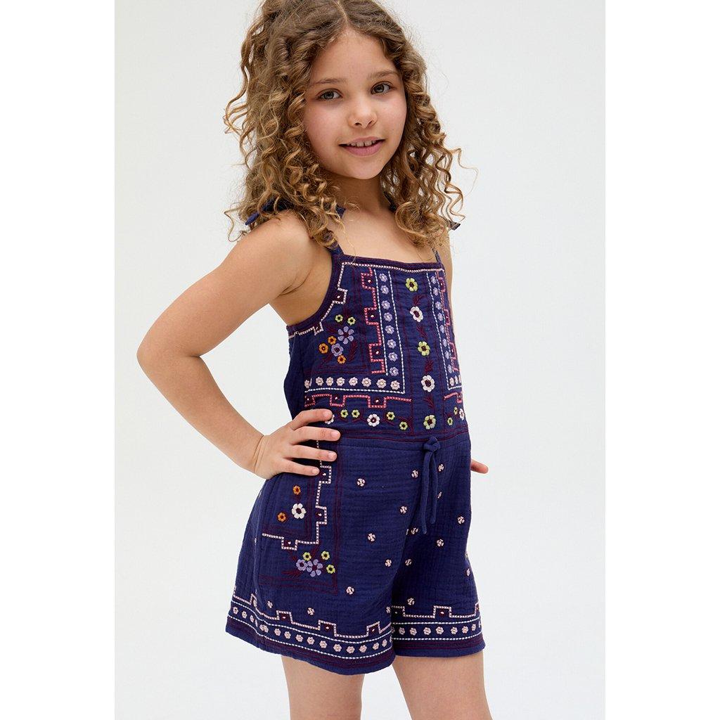 Navy - Raffya - Kids' Sailor Playsuit - 2