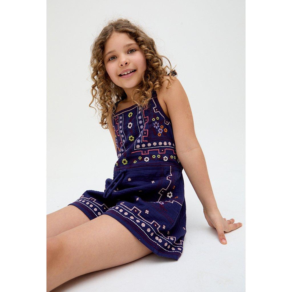 Navy - Raffya - Kids' Sailor Playsuit - 3