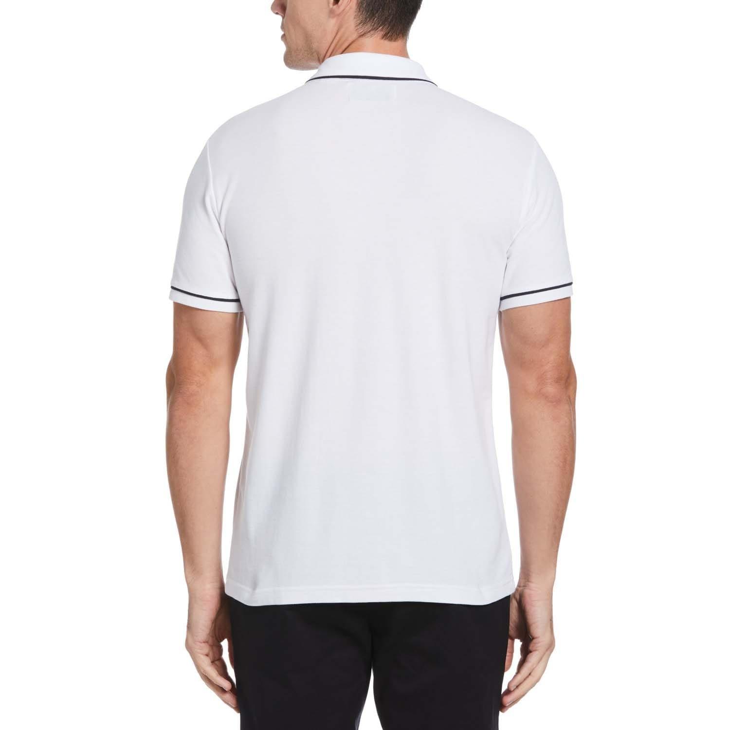 White - Original Penguin - Earl Organic Cotton Pique Polo Shirt - 2