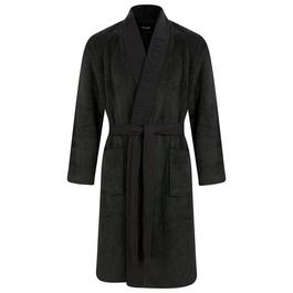 Lyle and Scott Jacquard Text Dressing Gown
