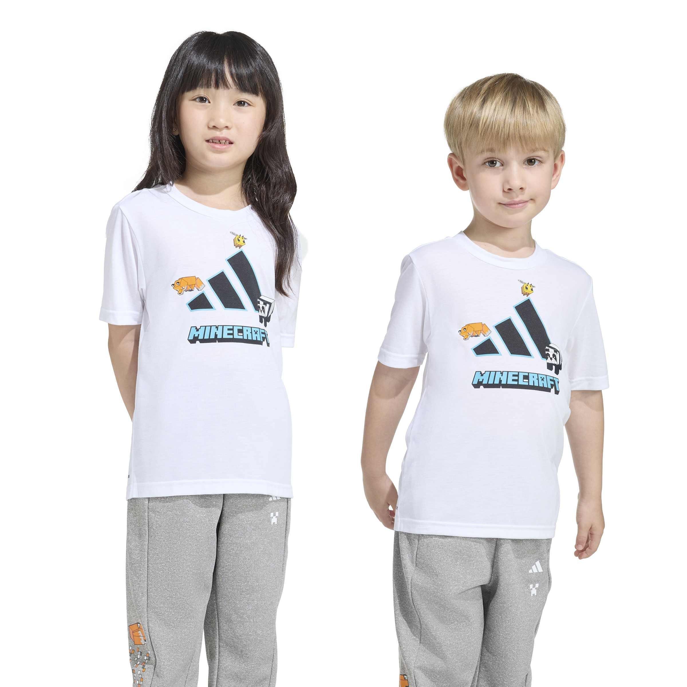 White - adidas - Kids' T-Shirt - 3