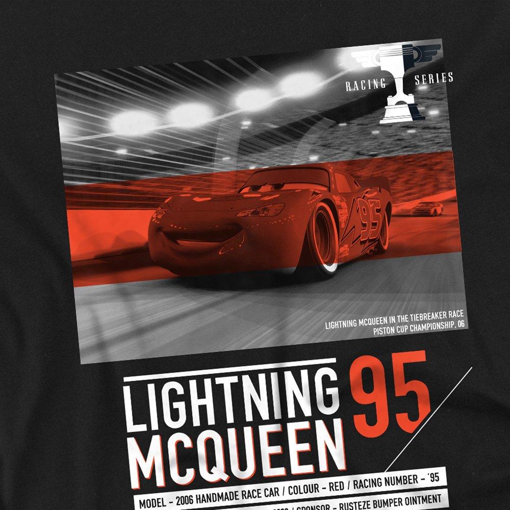 Black - Disney - Cars Lightning Mcqueen Speedway 95 Kids T-Shirt - 2