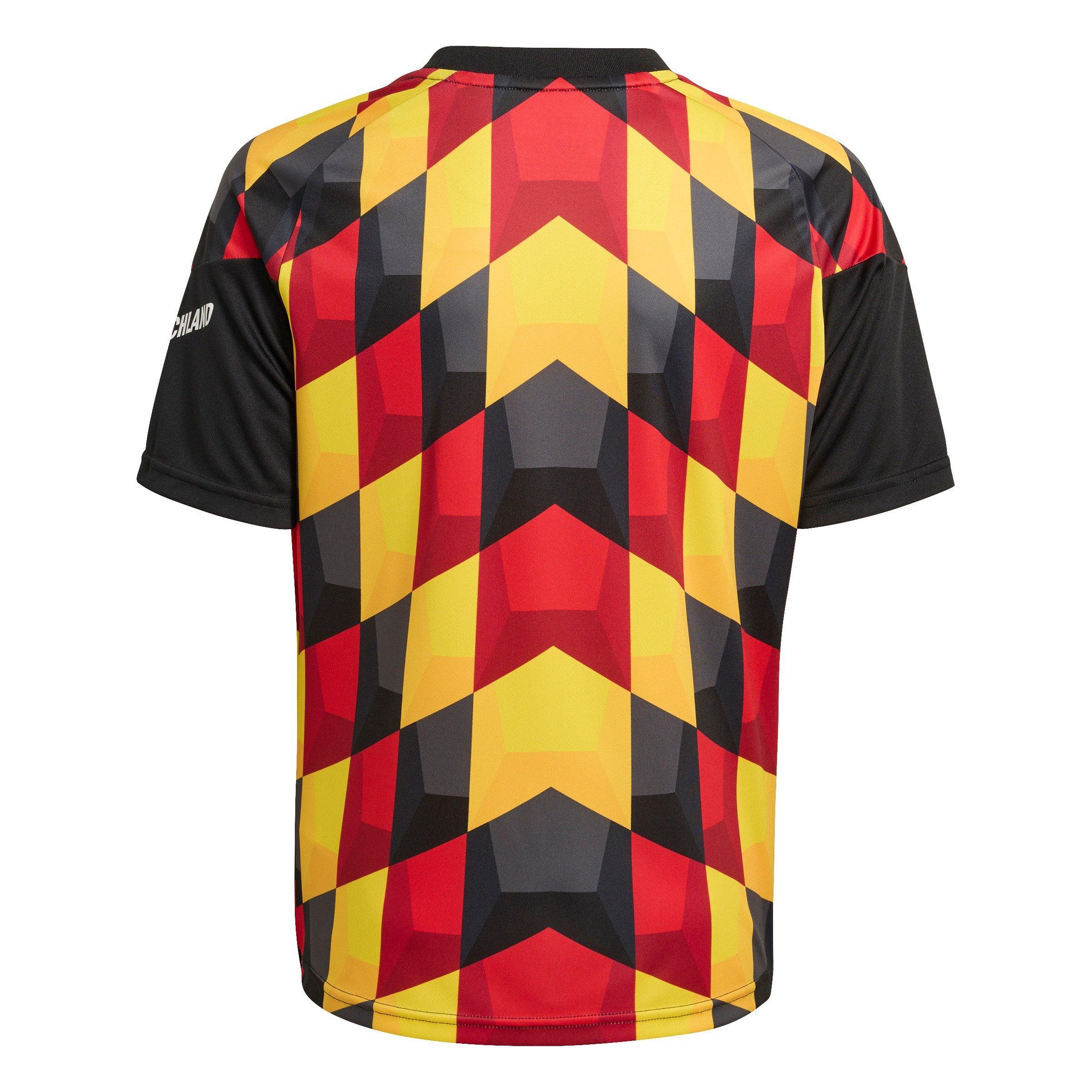 Black/Yellow - adidas - Kids Germany 2026 Pre-Match Short Sleeve T-Shirt - 2
